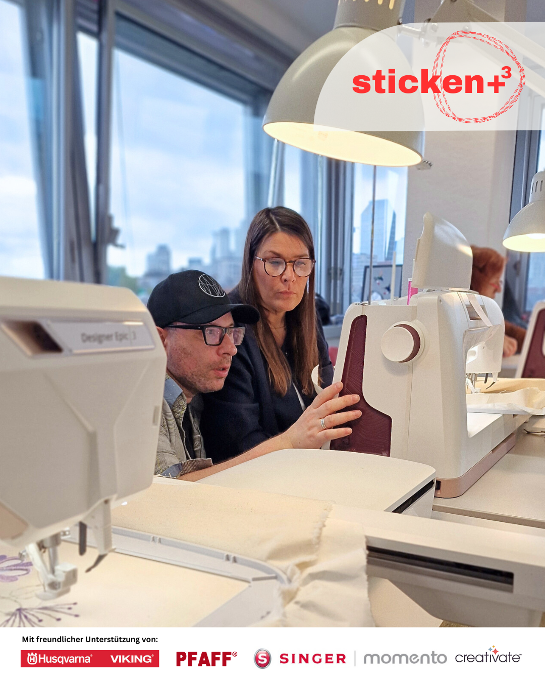 Designer Workshop "Sticken +³ / Sticken, Plotten, Sublimieren"