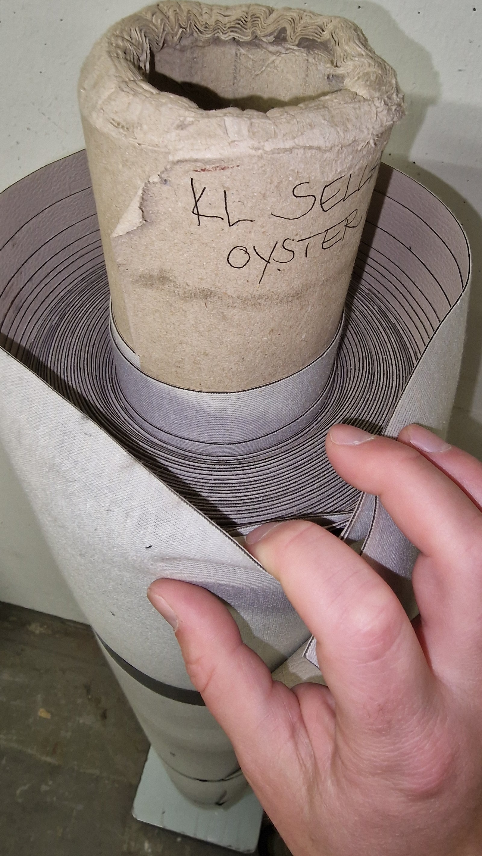 Beige Kunstleder