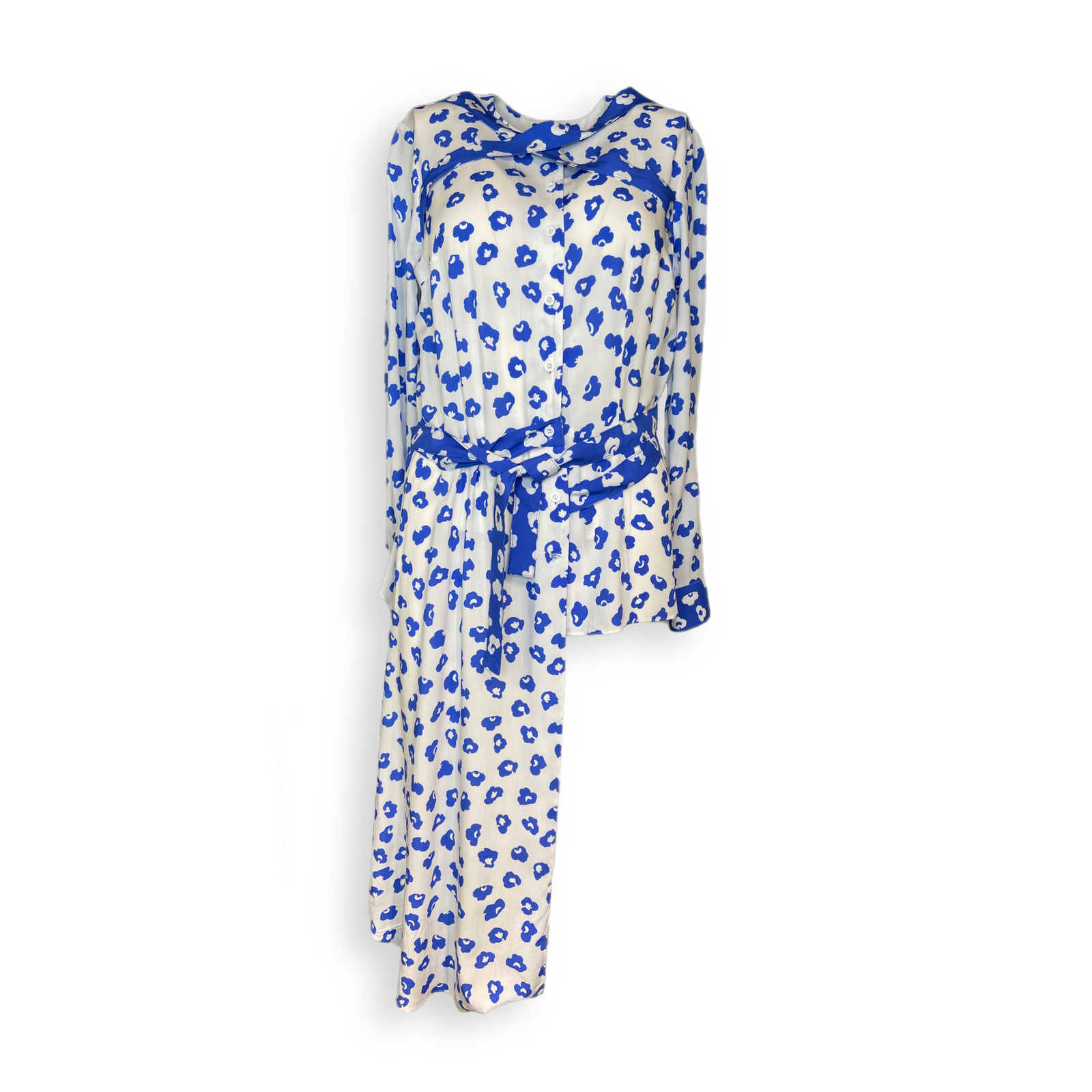 Bluse "RDLHM" weiß-blau