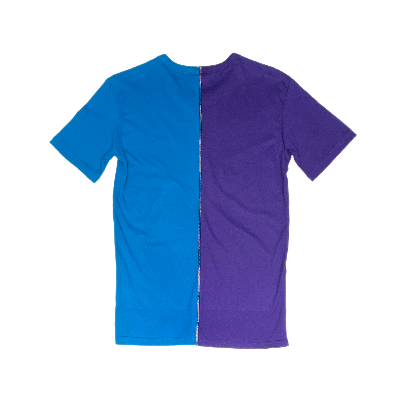 "I am not fake" T-Shirt lila-türkis