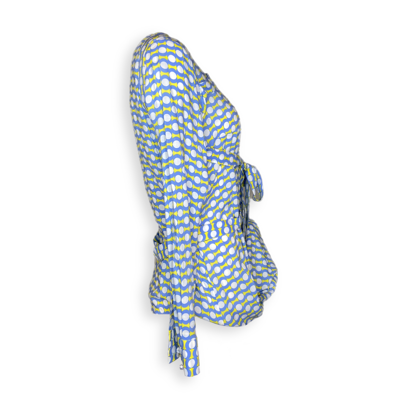 Bluse "RDLHM" blau-weiß-gelb