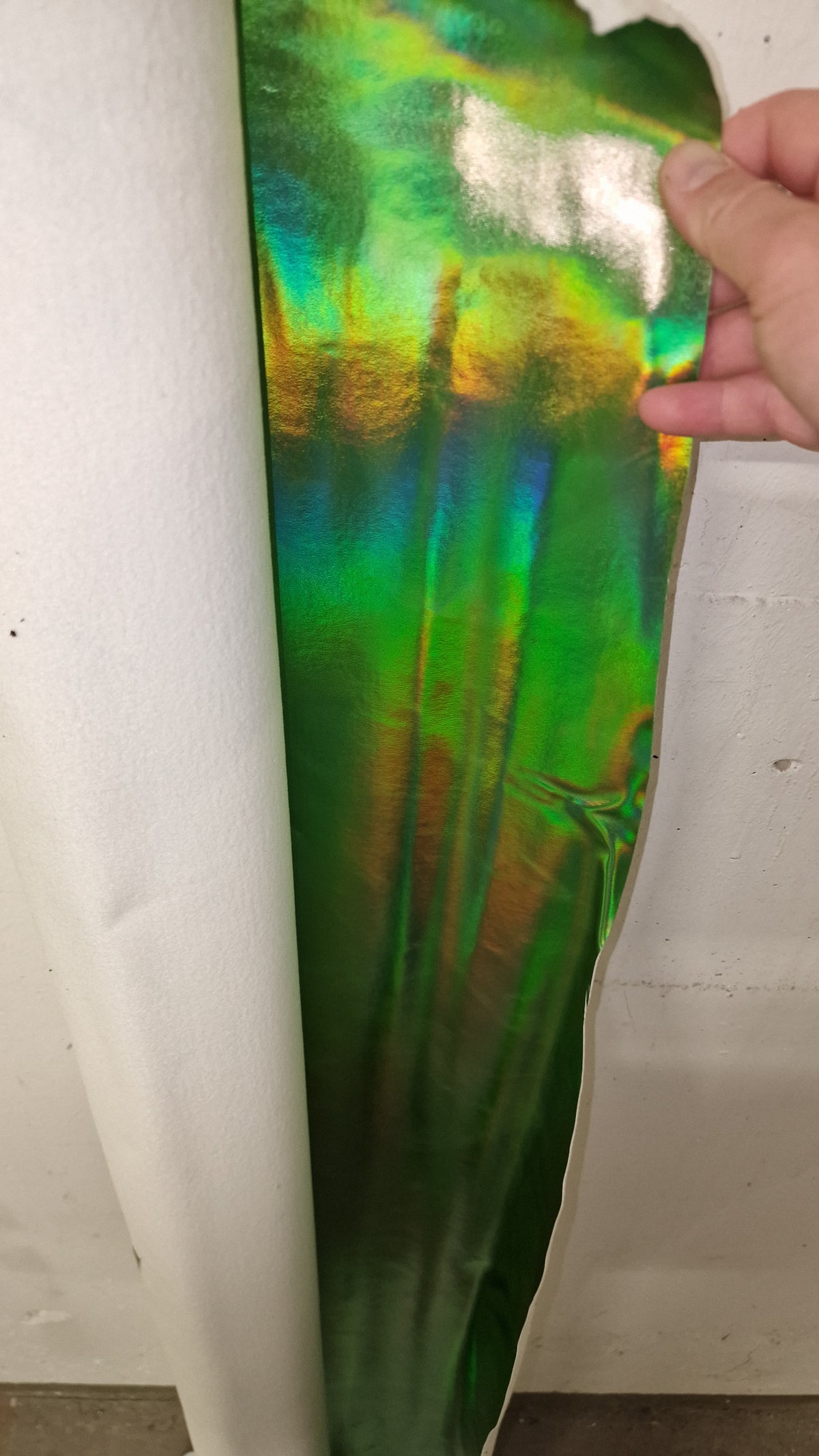 Kunstleder mit Hologrammeffekt