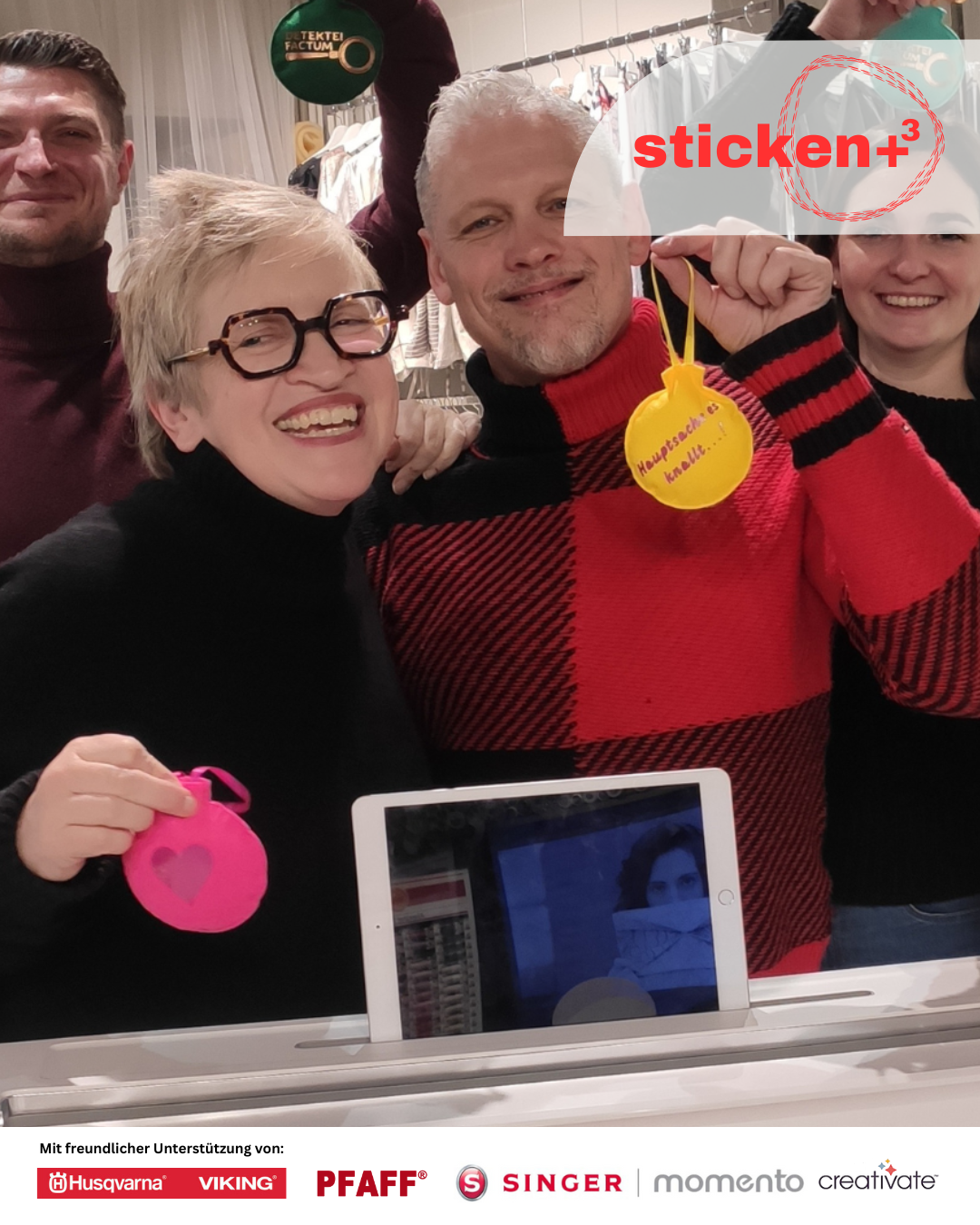 Designer Workshop "Sticken +³ / Sticken, Plotten, Sublimieren"