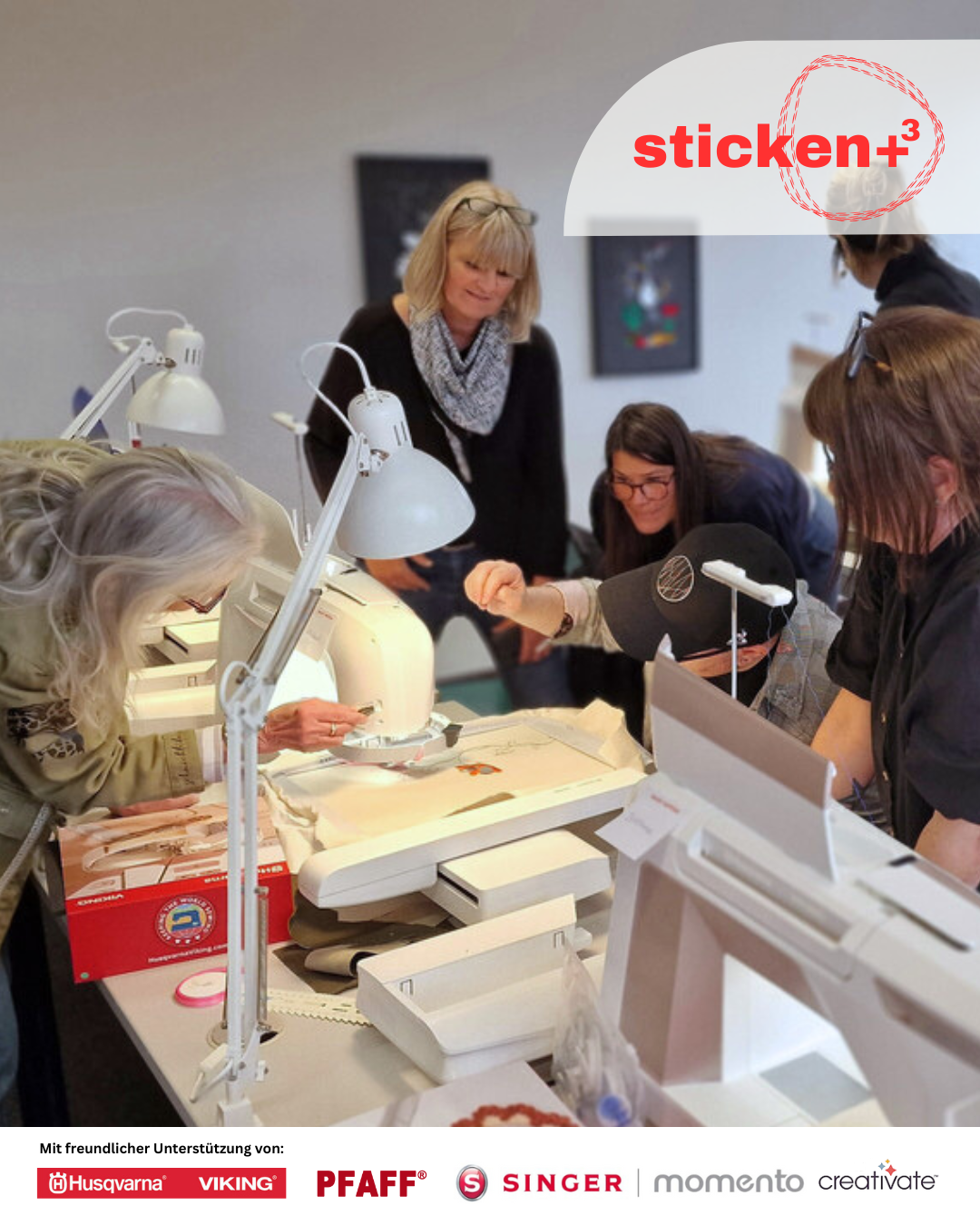 Designer Workshop "Sticken +³ / Sticken, Plotten, Sublimieren"