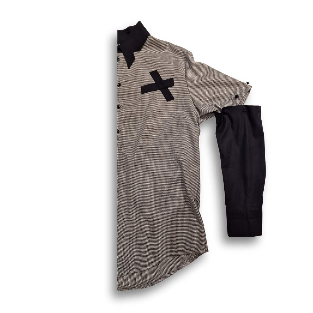 Hemd "ALTSTDT" grau-schwarz