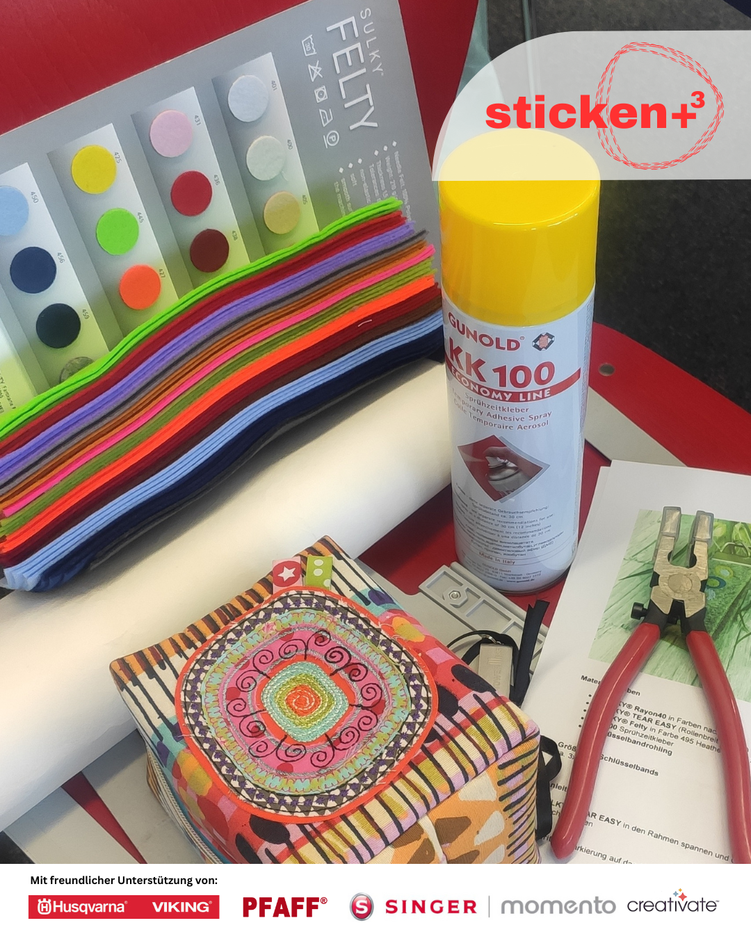 Designer Workshop "Sticken +³ / Sticken, Plotten, Sublimieren"