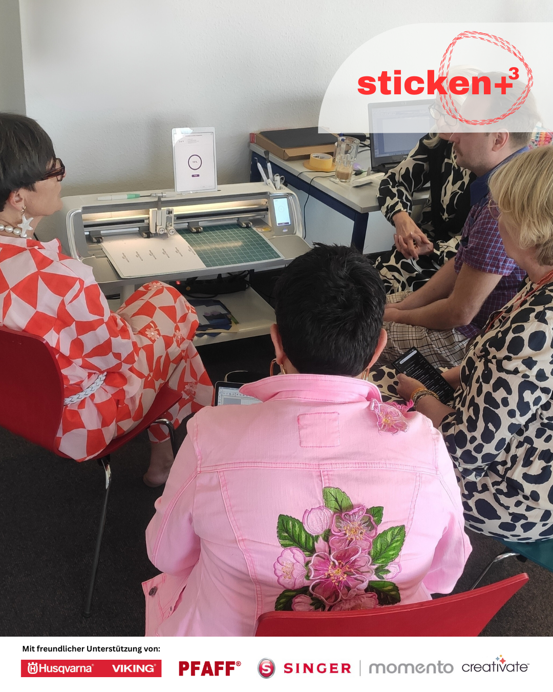 Designer Workshop &quot;Sticken +³ / Sticken, Verzieren, Plotten, Sublimieren&quot;