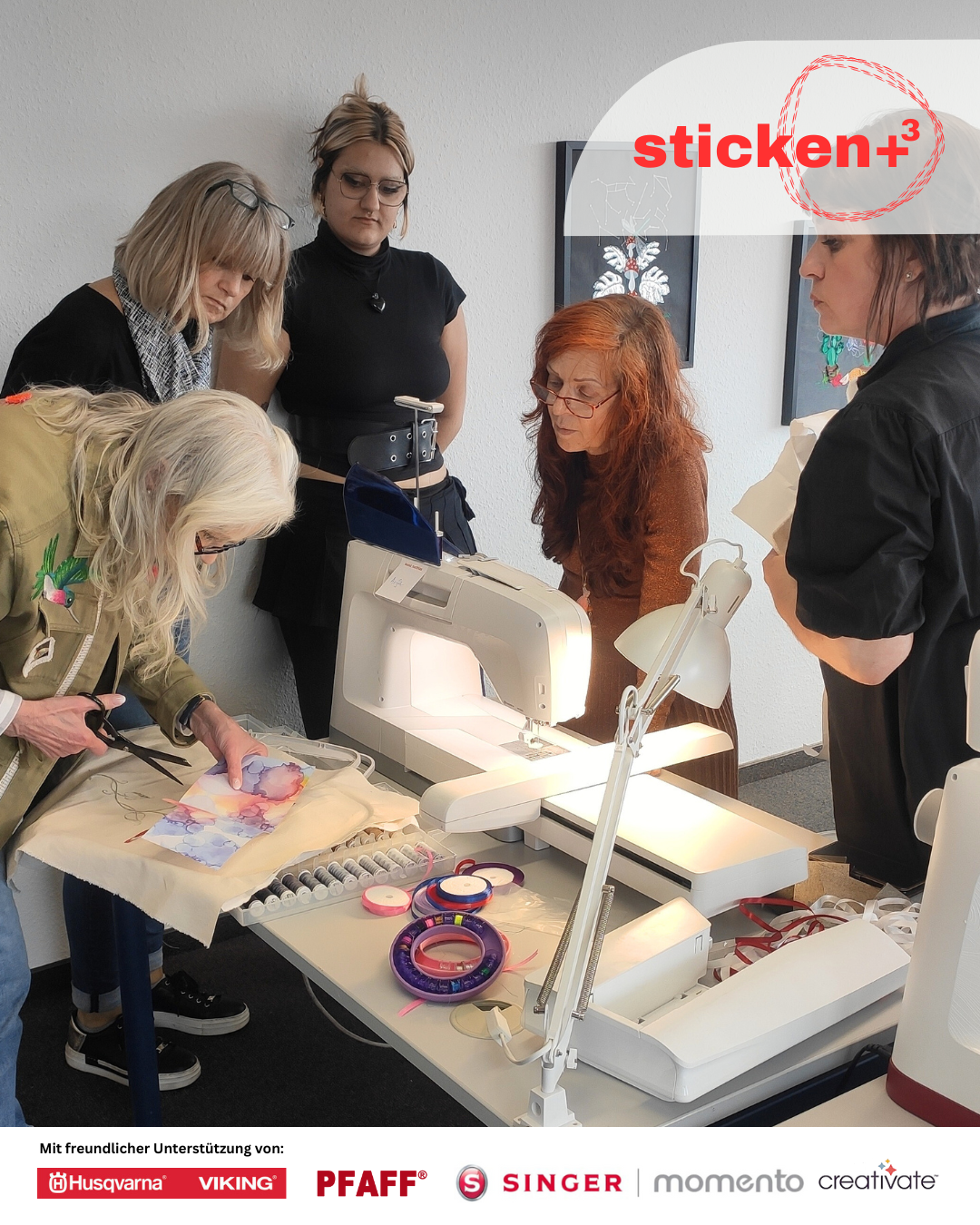 Designer Workshop "Sticken +³ / Sticken, Plotten, Sublimieren"