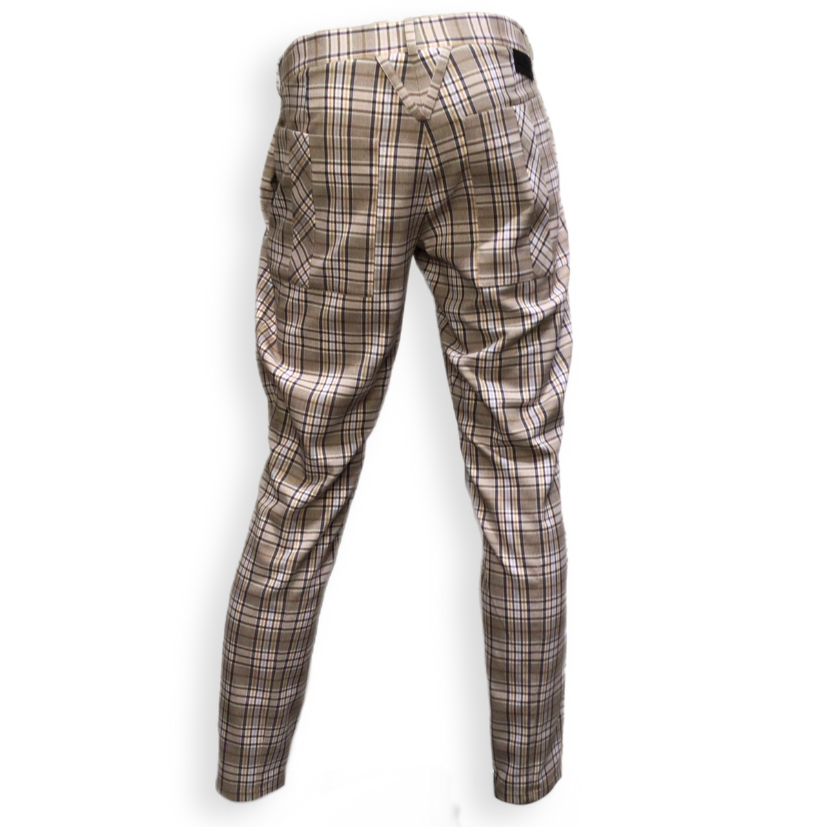 Hose &quot;Nicola&quot; karo beige