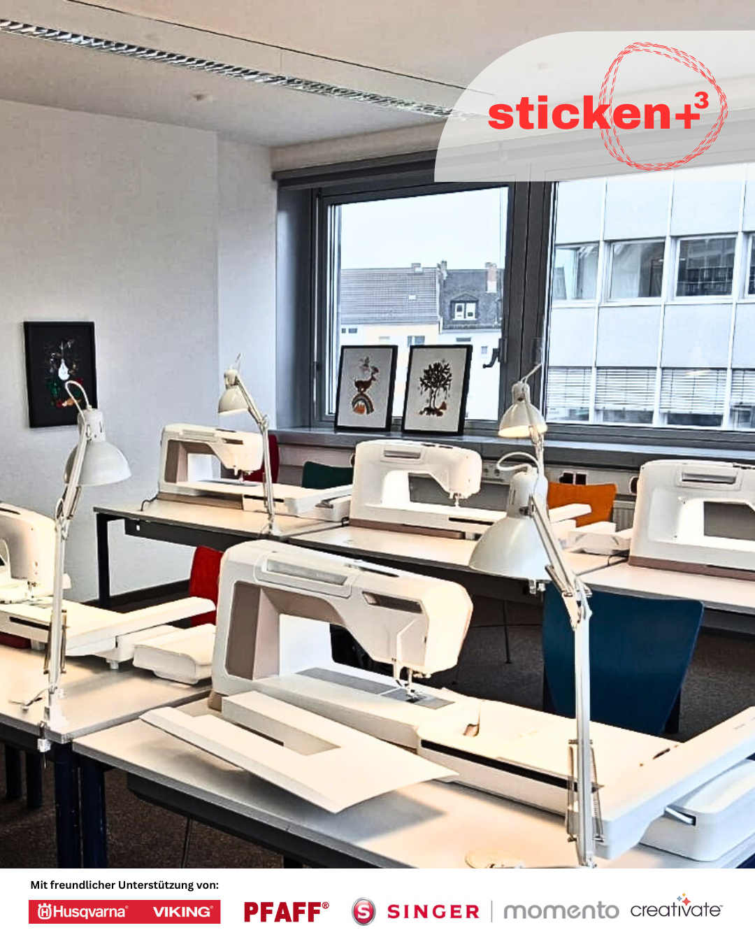Designer Workshop "Sticken +³ / Sticken, Plotten, Sublimieren"