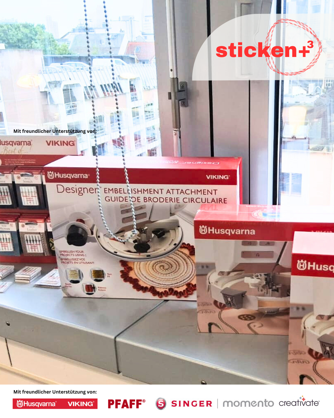 Designer Workshop &quot;Sticken +³ / Sticken, Verzieren, Plotten, Sublimieren&quot;