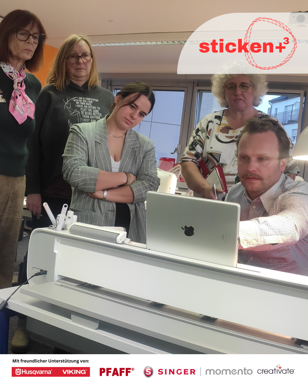 Designer Workshop &quot;Sticken +³ / Sticken, Verzieren, Plotten, Sublimieren&quot;