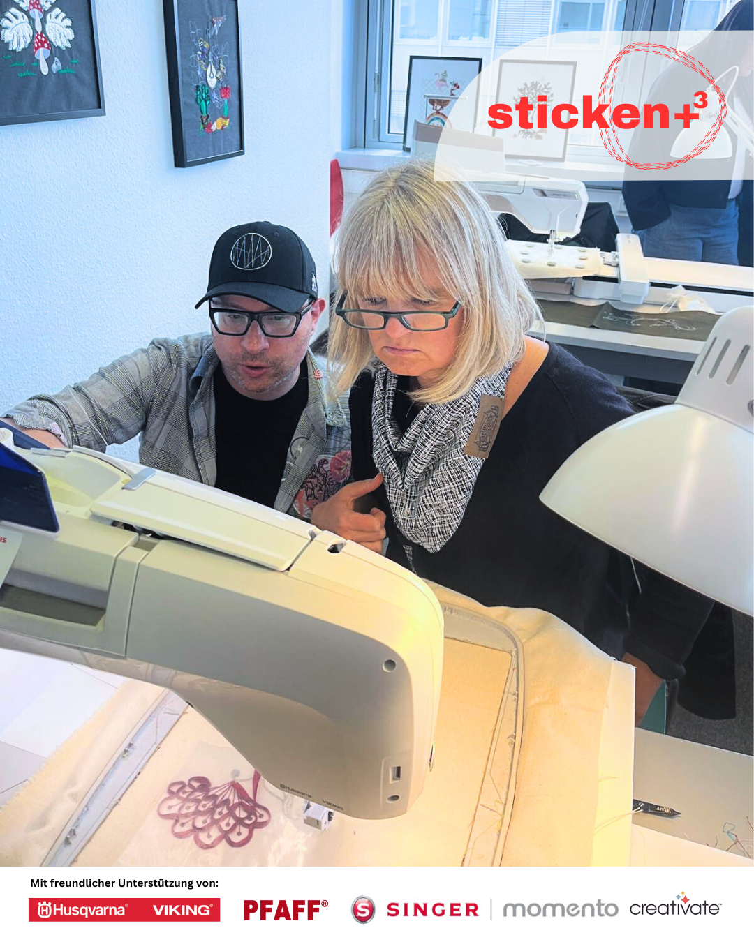 Designer Workshop &quot;Sticken +³ / Sticken, Verzieren, Plotten, Sublimieren&quot;