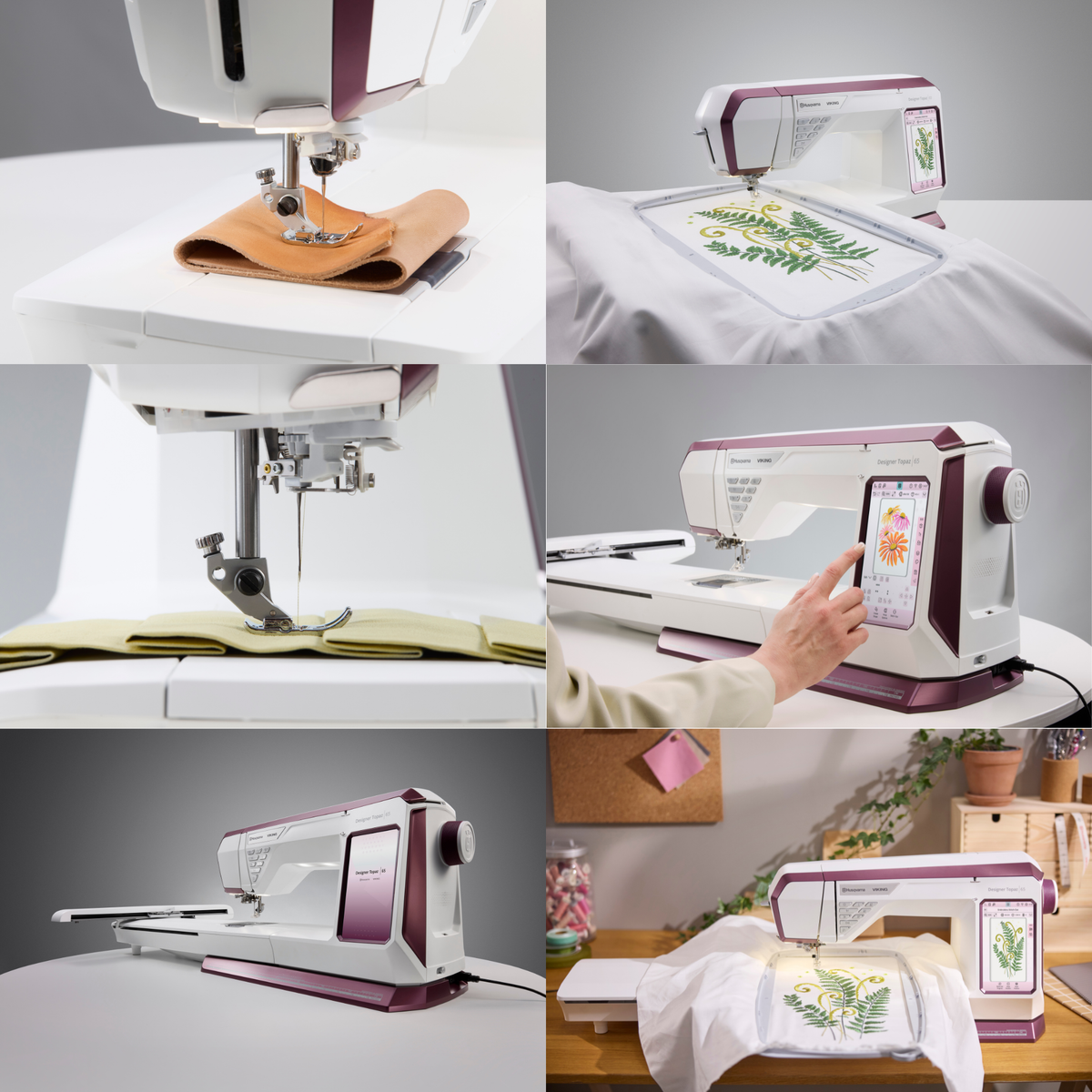 Husqvarna® VIKING® Designer Topaz™ | 65 mit Stickmodul inkl. 1 Designer Workshop