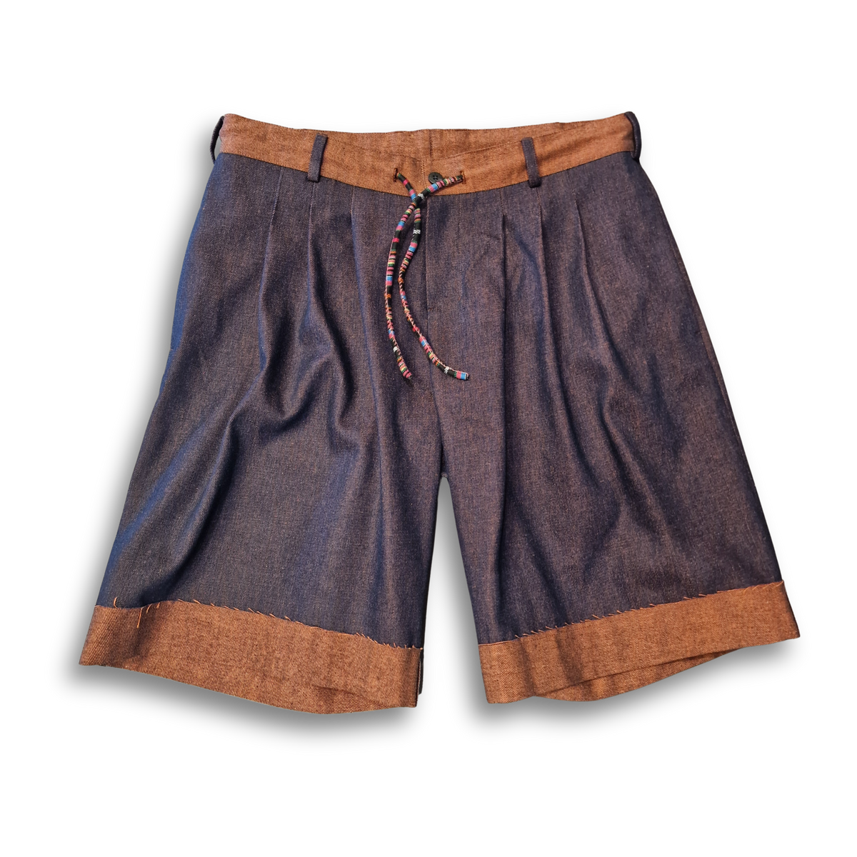 Shorts "Walkyman" Denim Fuchsia-Orange