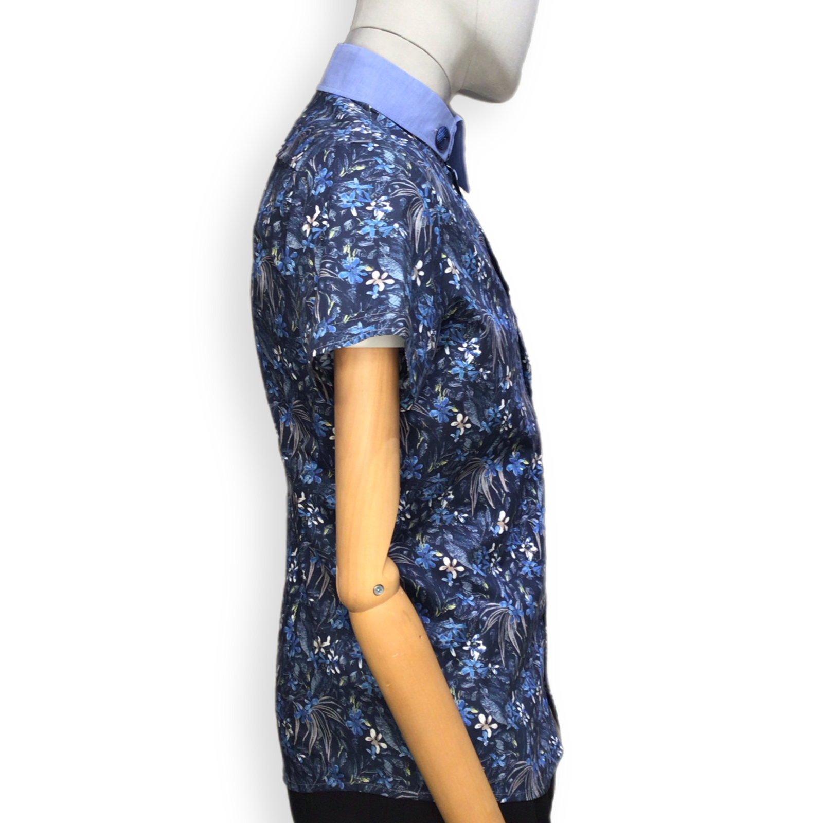 Hemd "Takeshirou" KA blau geblümt