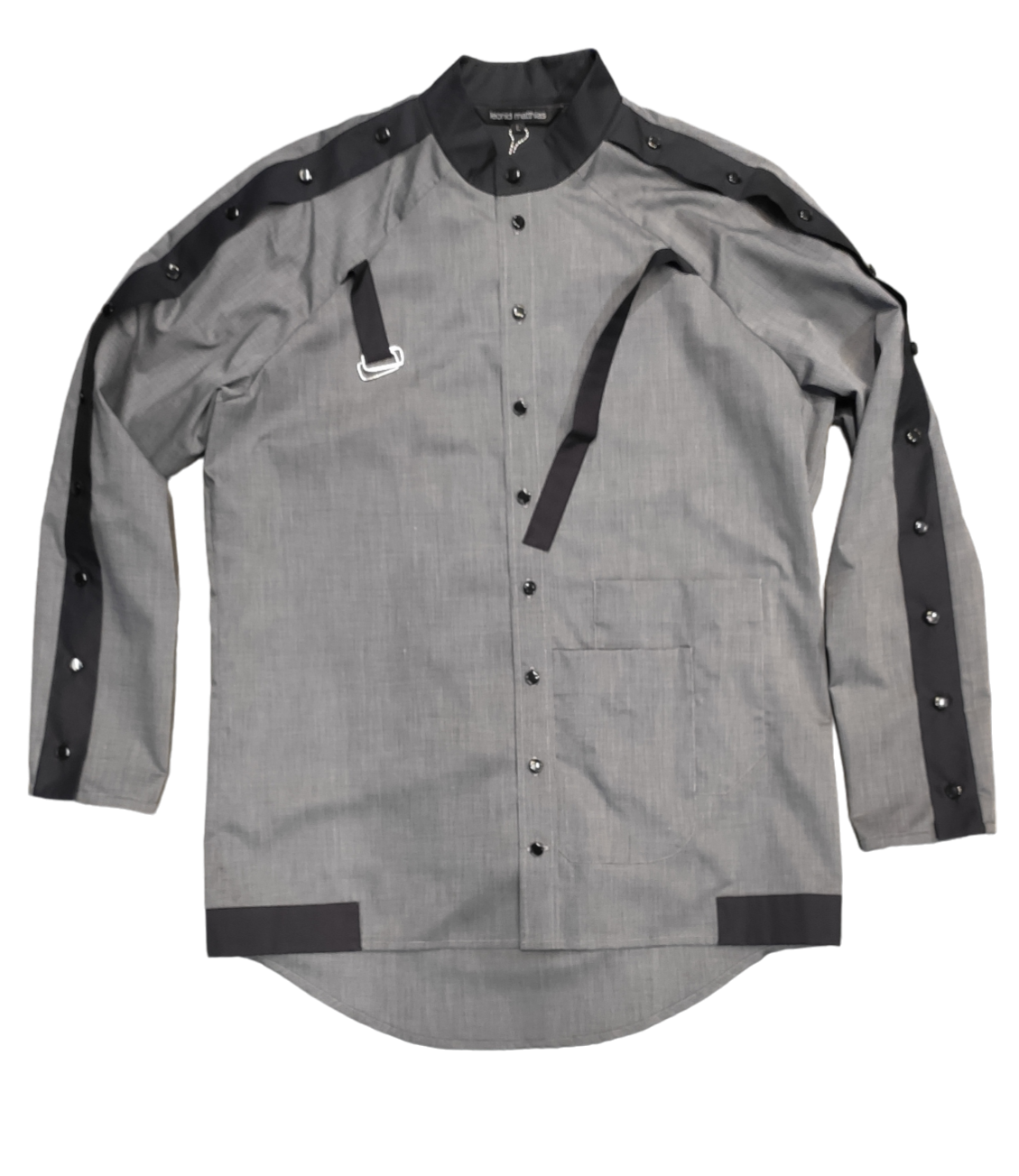 Hemd "INNNSTDT" grau-schwarz