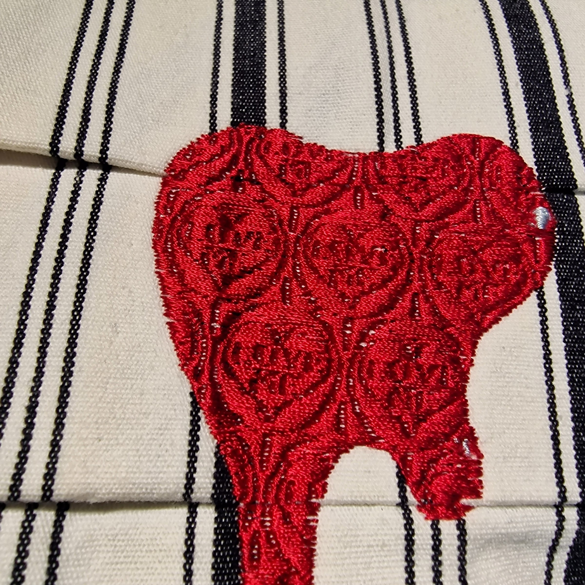 Bluse "Tintenherz" Unikat, Detailaufnahme der Verarbeitung