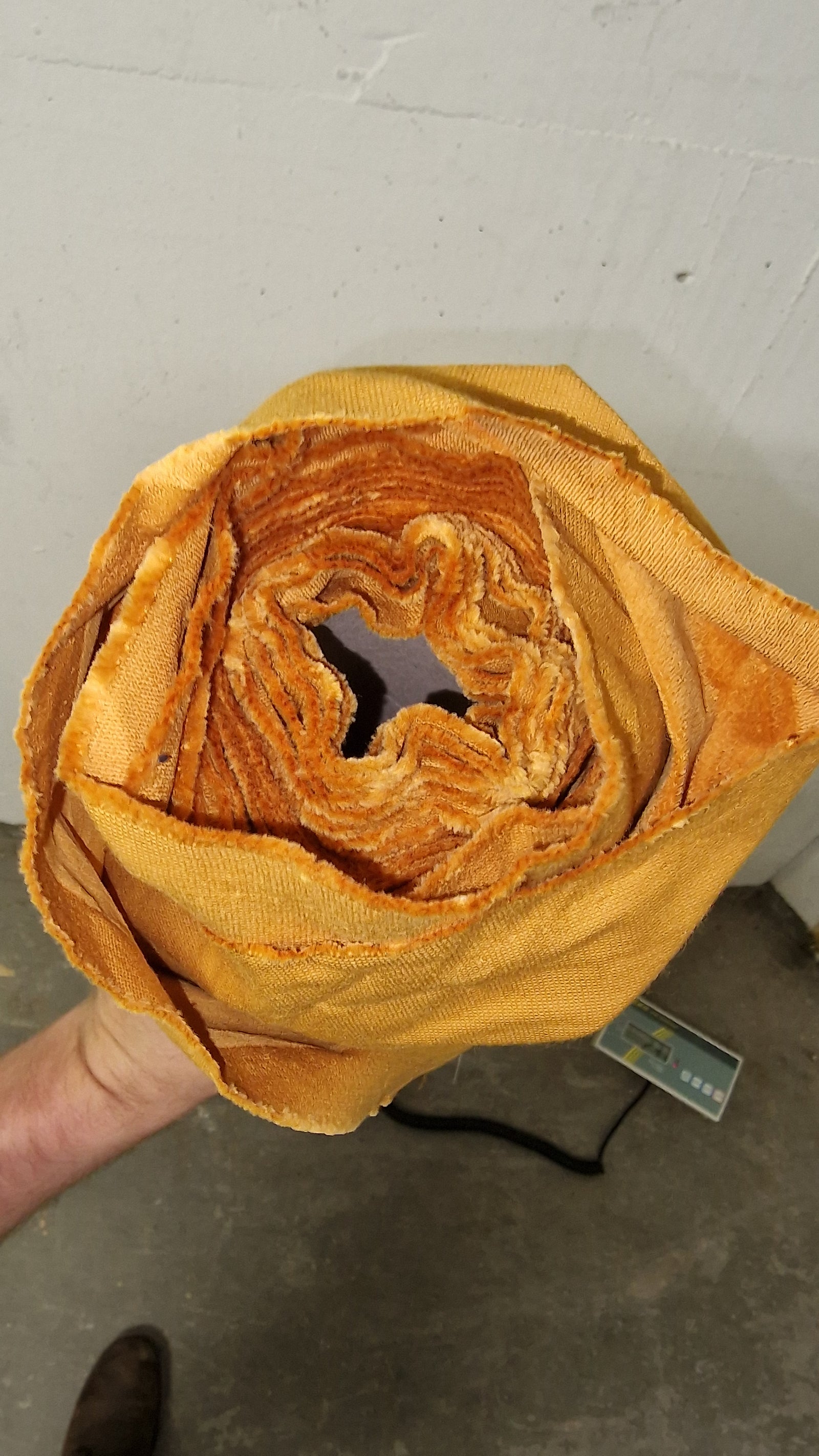 Baumwolle Samt orange