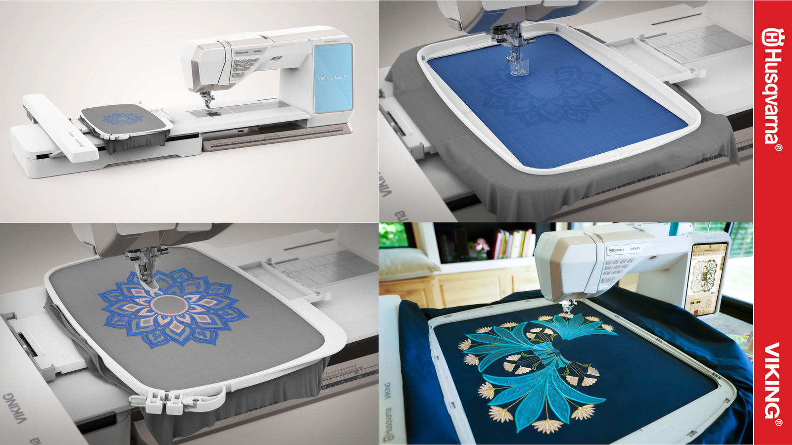Husqvarna® VIKING® Designer Epic™ | 3 mit Stickmodul + 3 Designer Workshops GRATIS