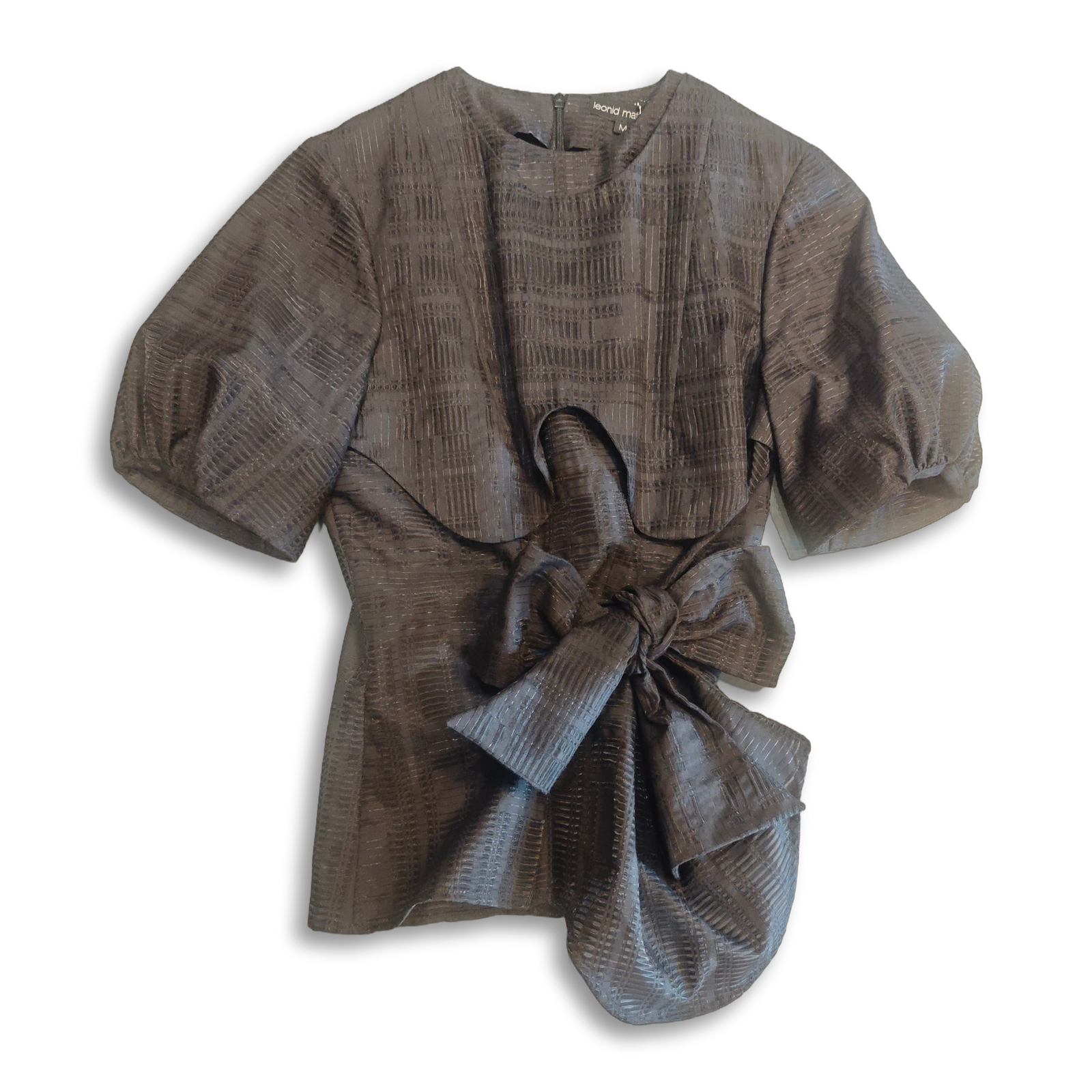 Asymmetrische Bluse mit Schleife von leonid matthias