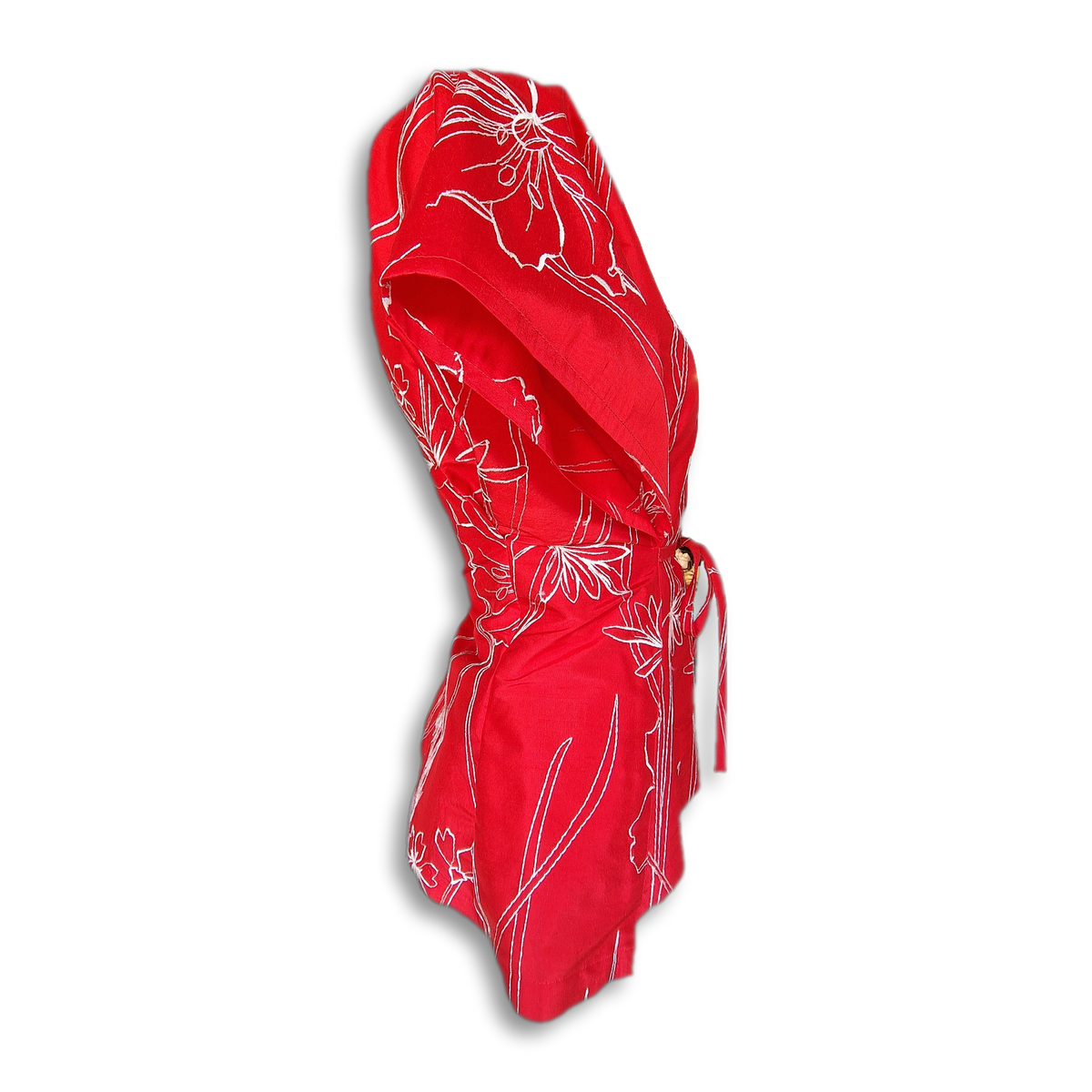 Takeshi Oberteil "Red" Unikat, Seitenansicht freigestellt