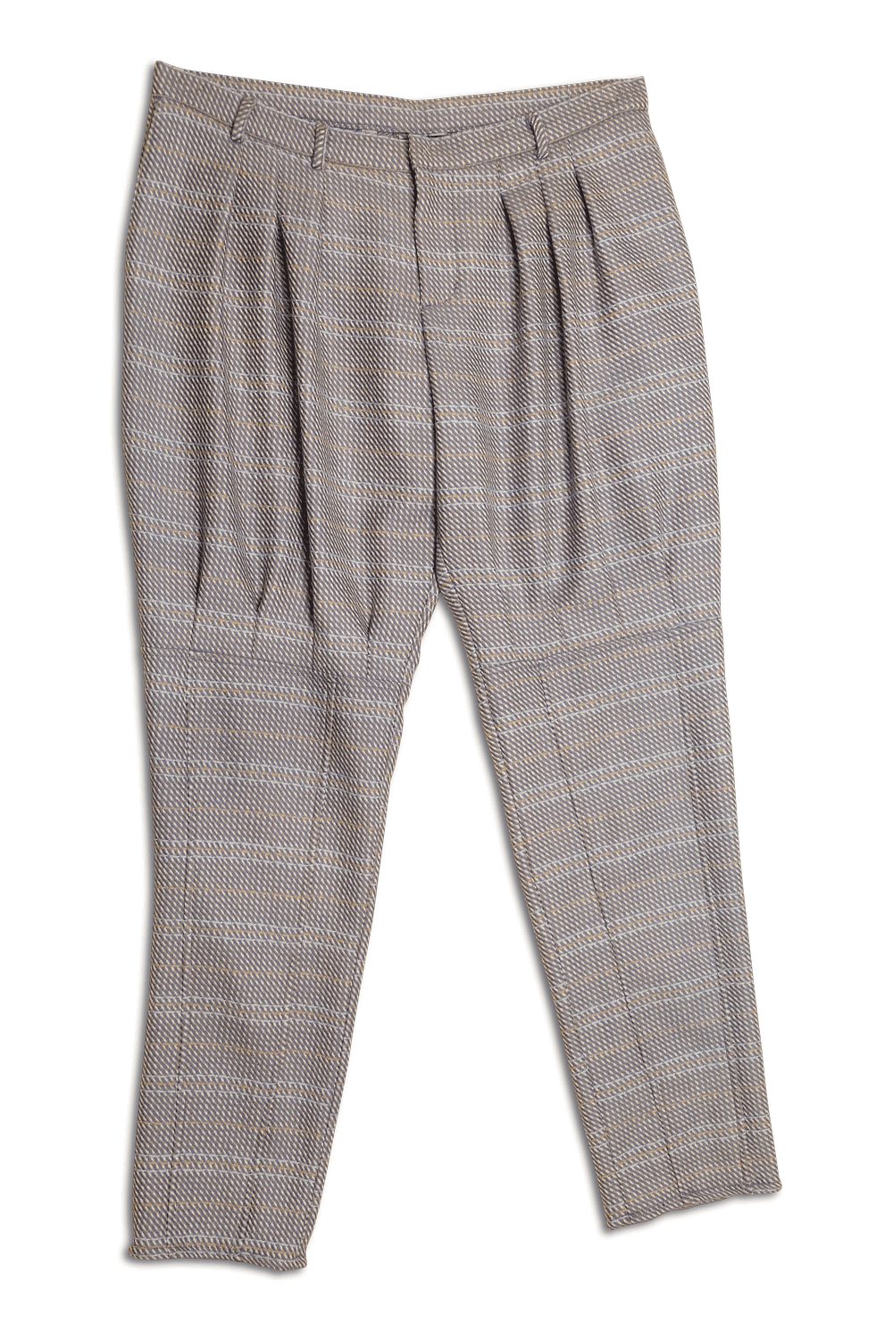 Hose "Nicola" grau-blau-senf