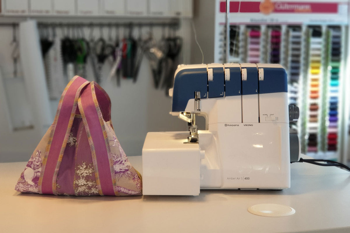 Designer Workshop &quot;Tasche Amber&quot; mit Overlock nähen und verzieren