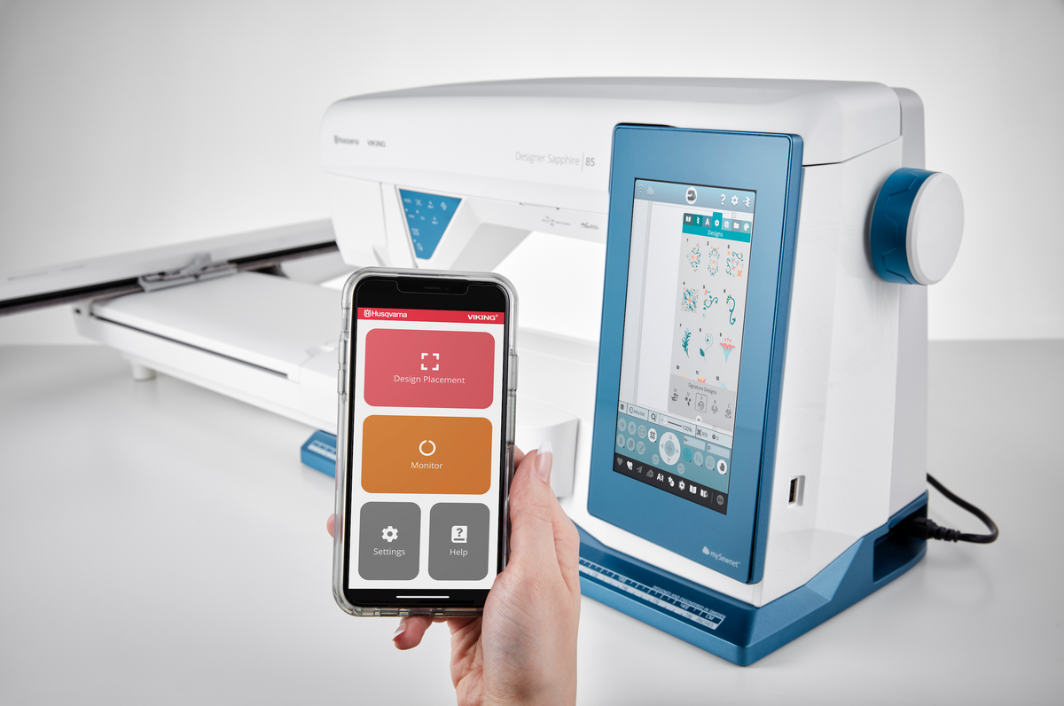 Husqvarna® VIKING® Designer Sapphire 85™ mit Stickmodul inkl. 1 Designer Workshop