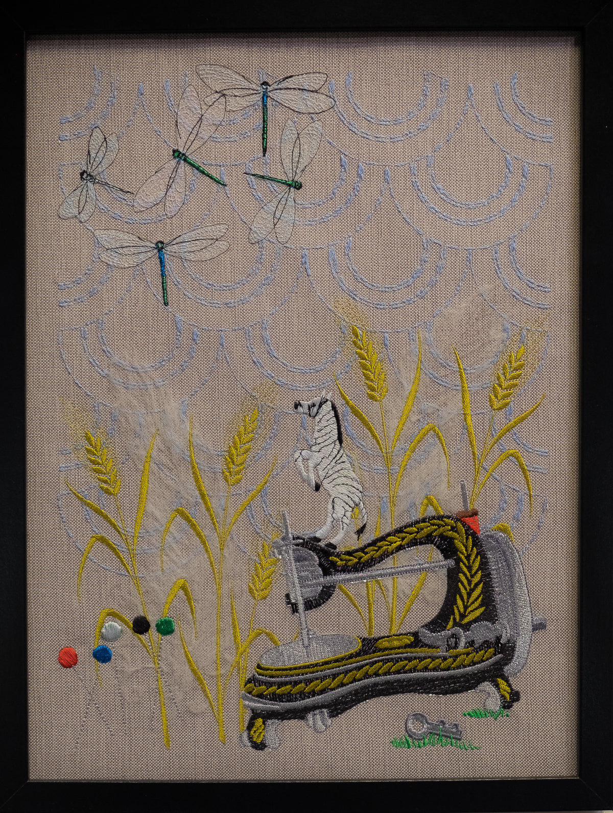 Stickgemälde "Catcher in the Wheat"