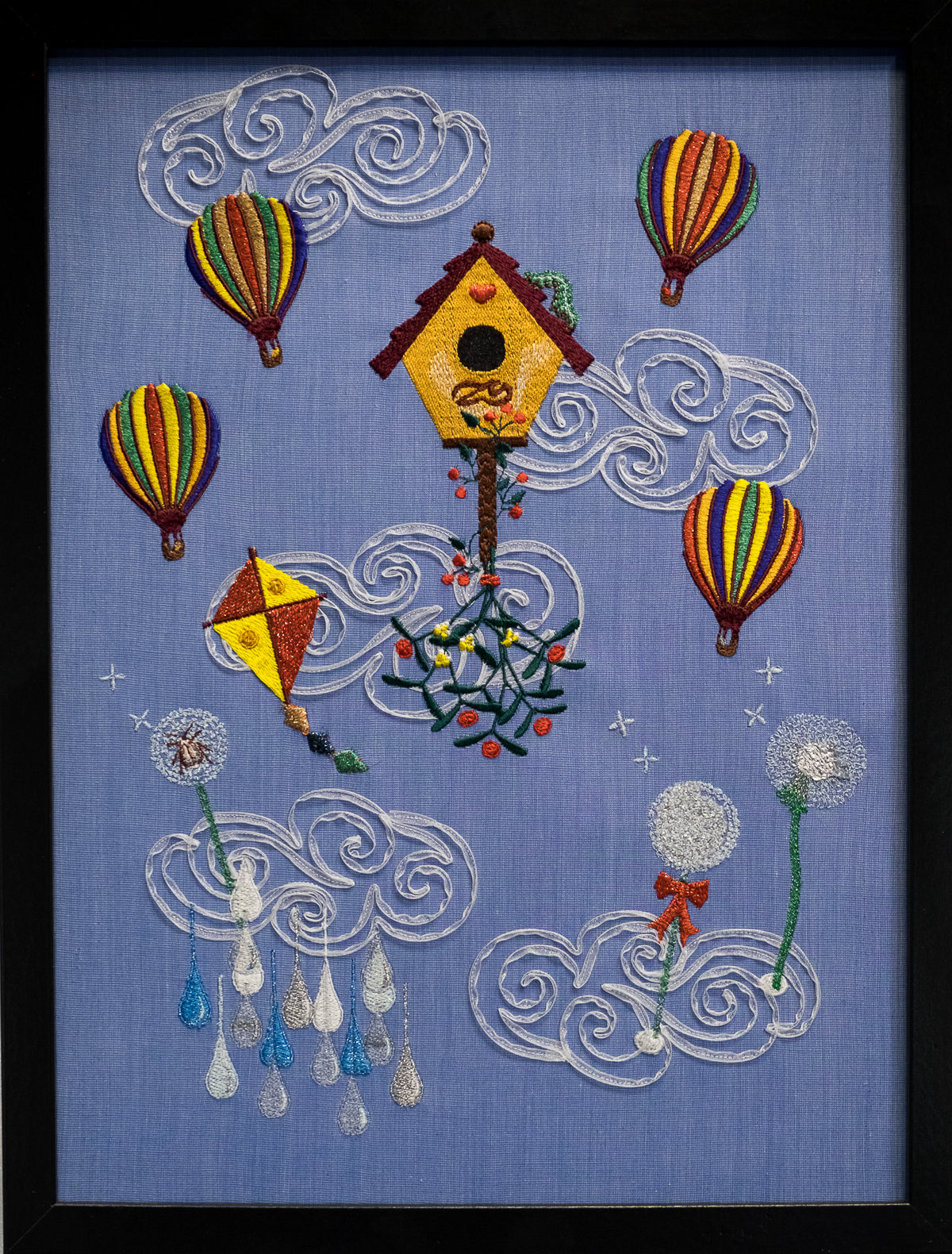 Stickgemälde &quot;Dein-mein Himmelreich&quot;