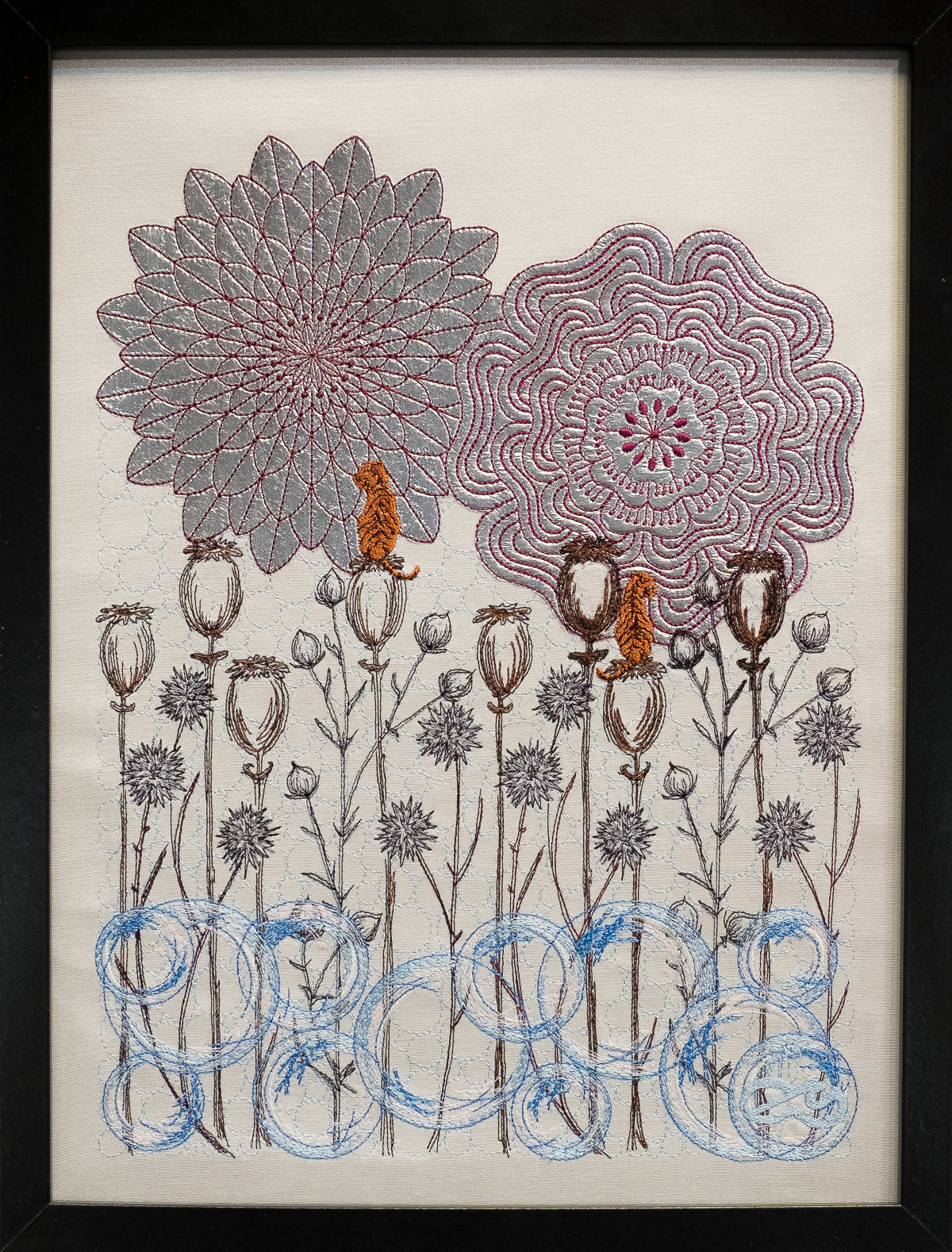 Stickgemälde &quot;Das Tanka&quot;