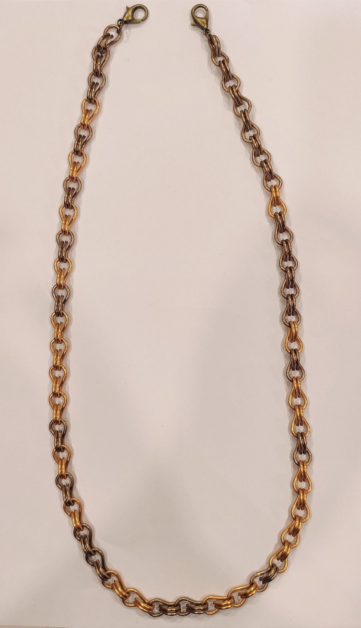 Brillenkette &quot;Bicolor&quot; bronze-kupfer hell