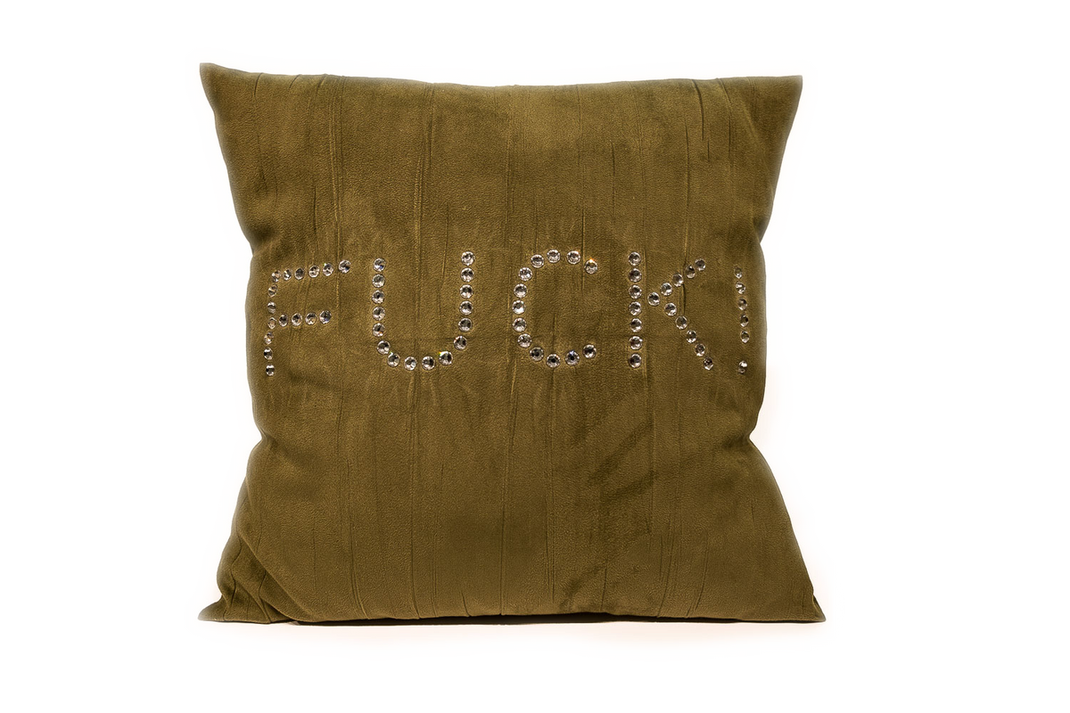 Fuck! Kissen grün