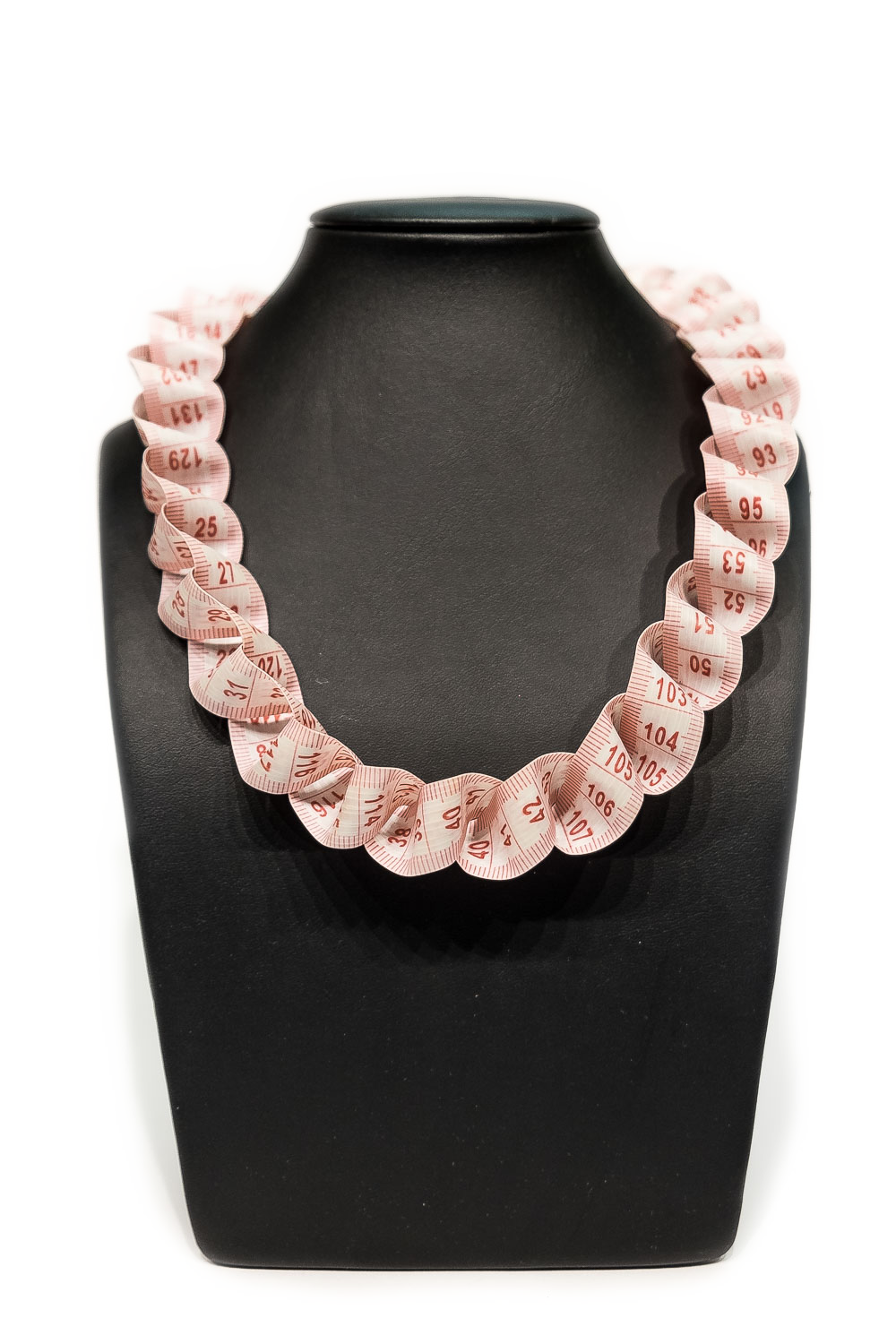 Maßbandkette weiß-rosé