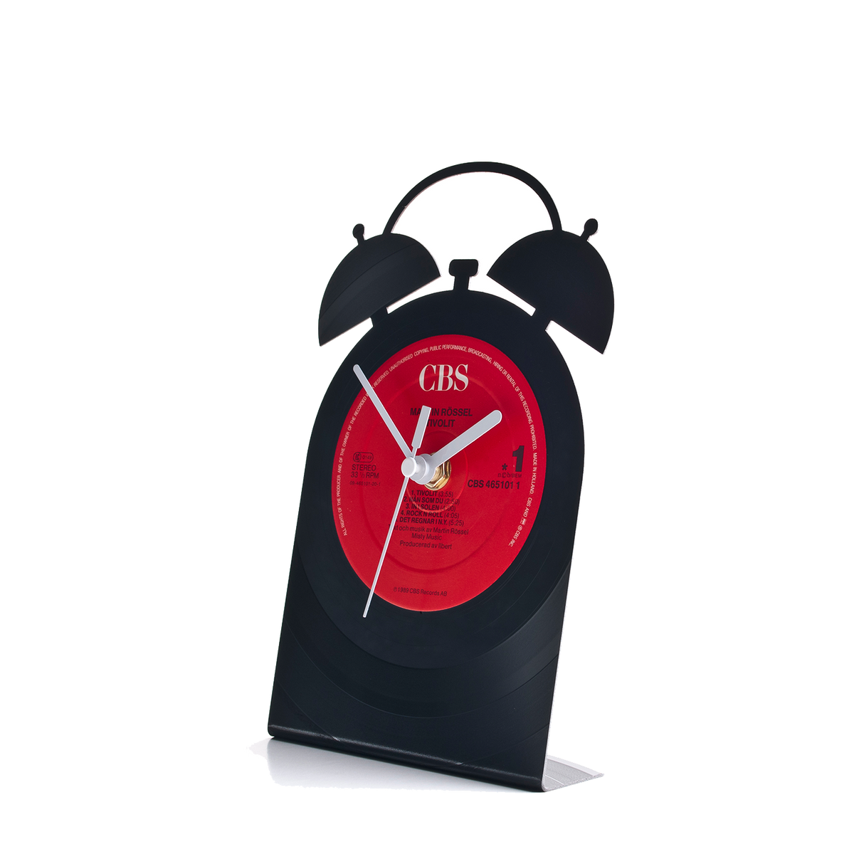 Schallplattentischuhr Wecker