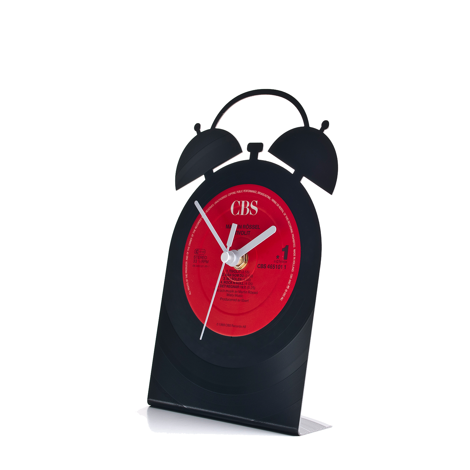 Schallplattentischuhr Wecker