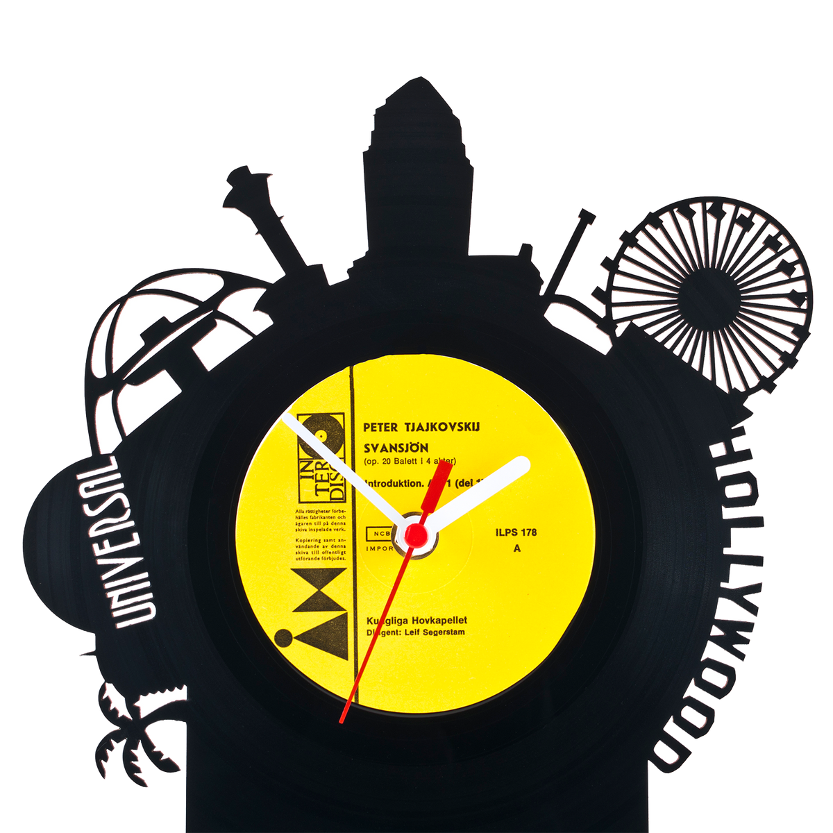 Schallplattentischuhr Los Angeles