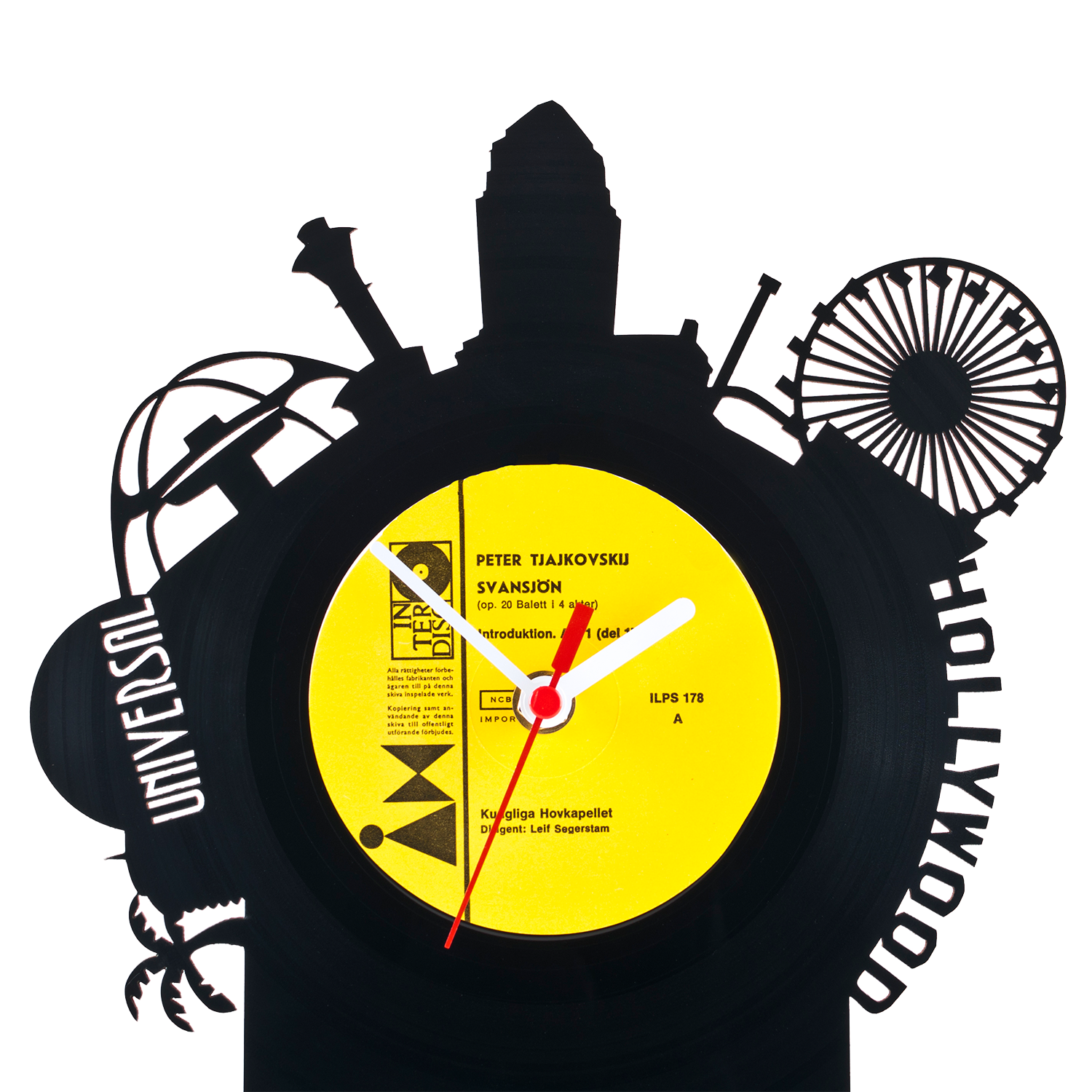 Schallplattentischuhr Los Angeles