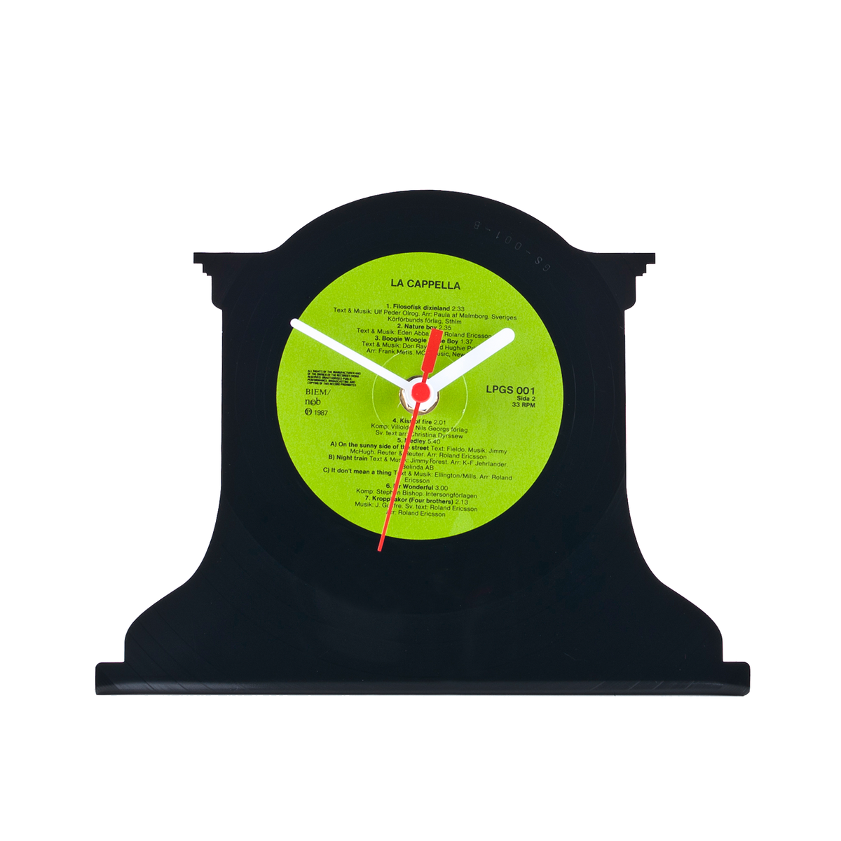 Schallplattentischuhr Retro #2