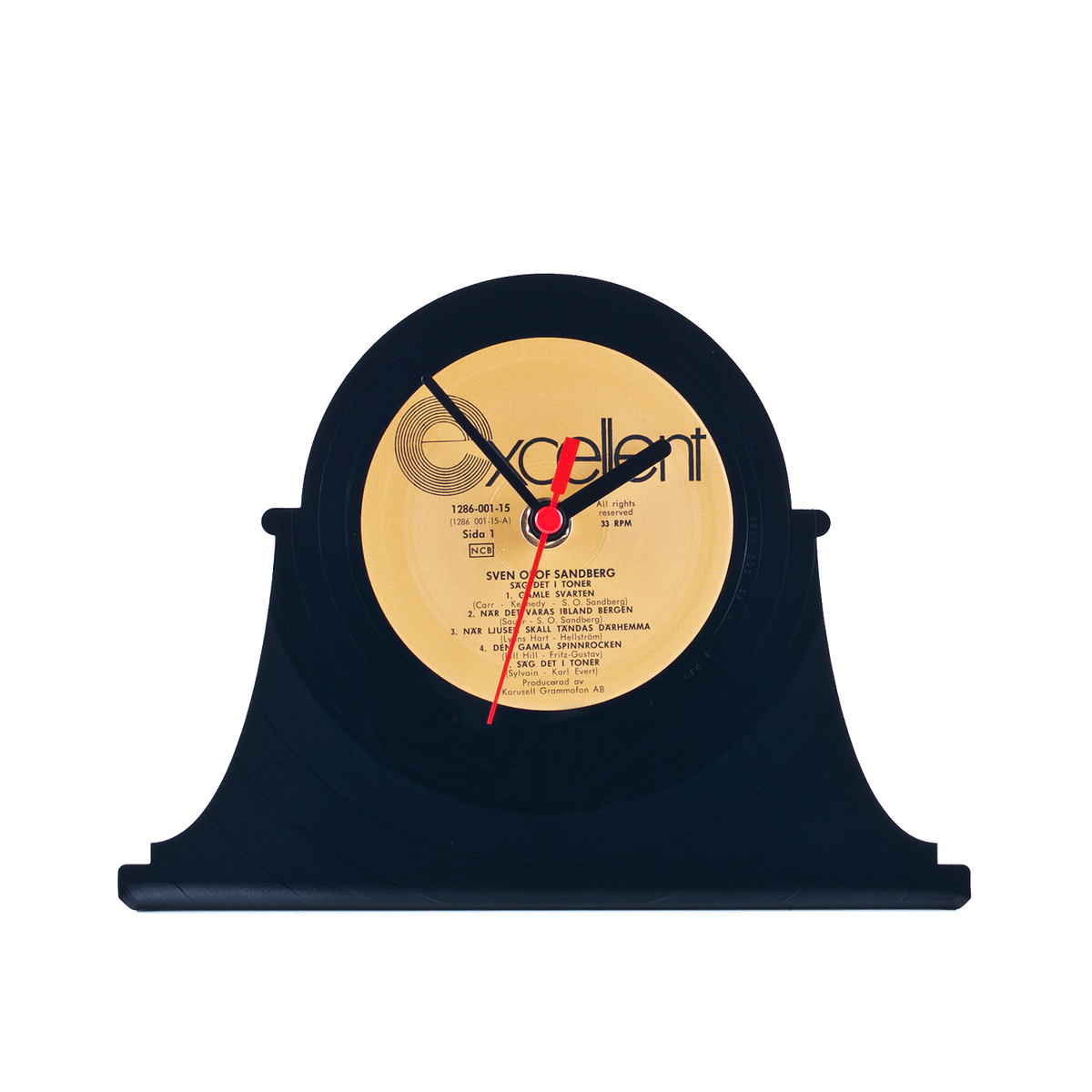 Schallplattentischuhr Retro #1