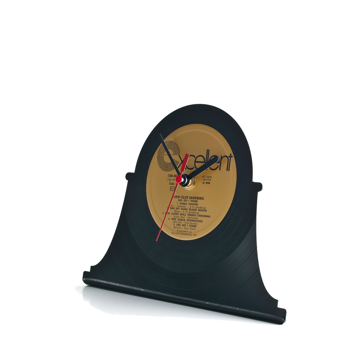 Schallplattentischuhr Retro #1