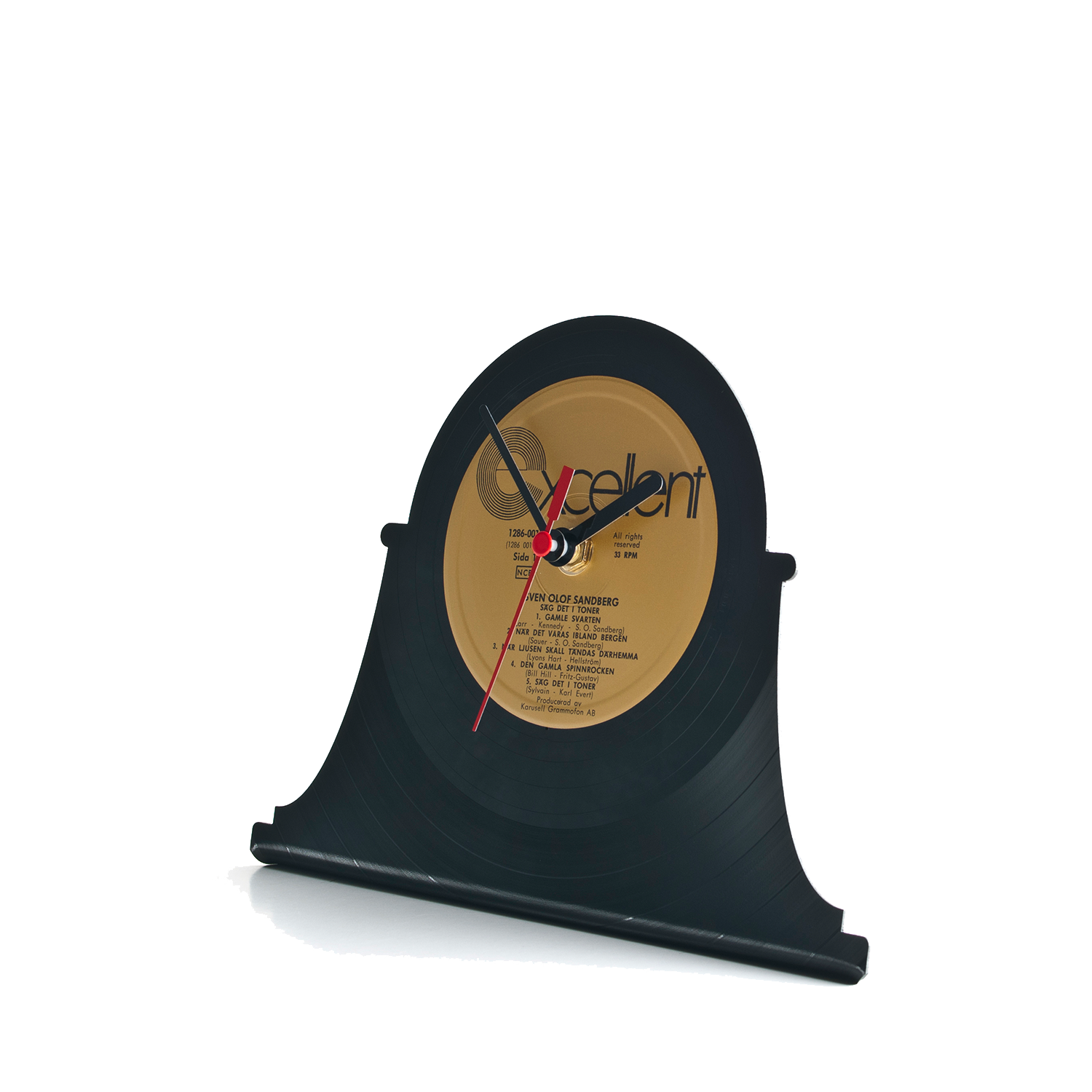 Schallplattentischuhr Retro #1