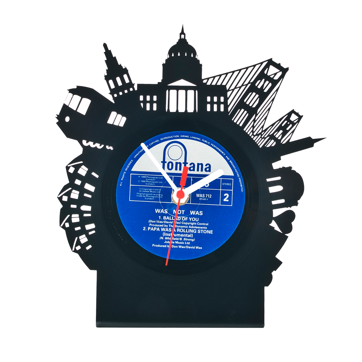 Schallplattentischuhr San Francisco