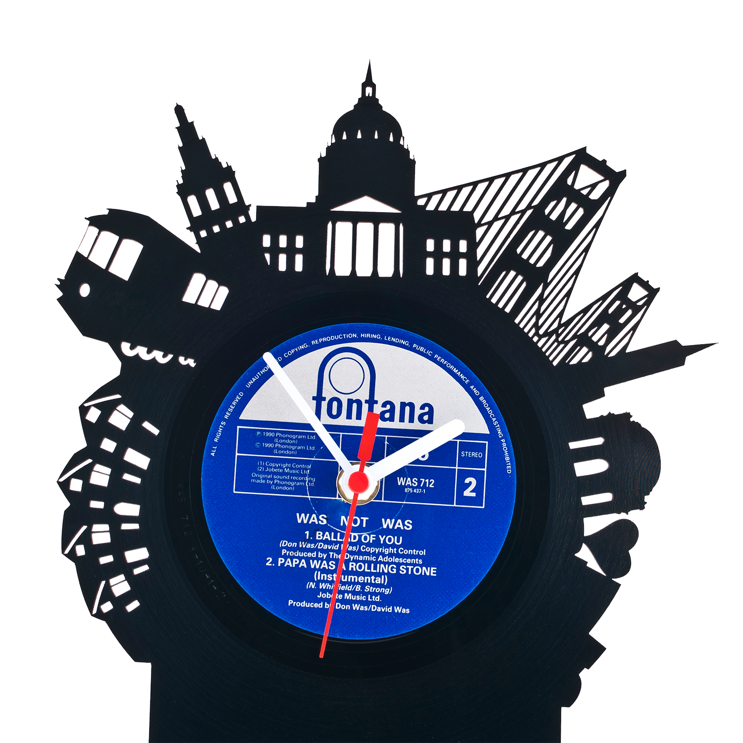 Schallplattentischuhr San Francisco