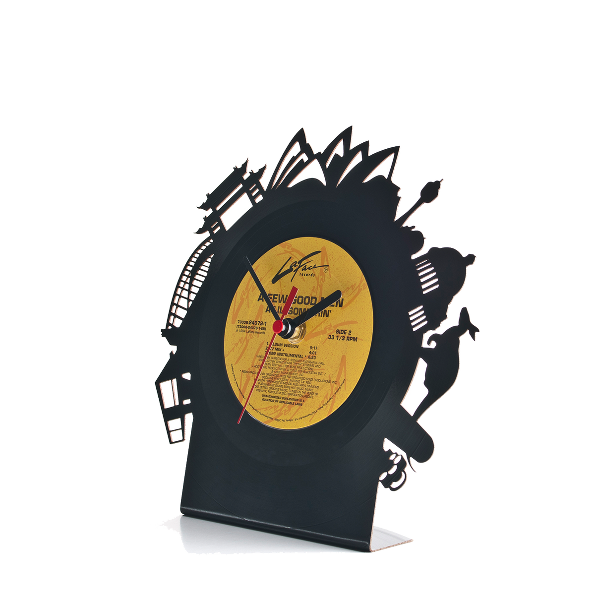 Schallplattentischuhr Sydney