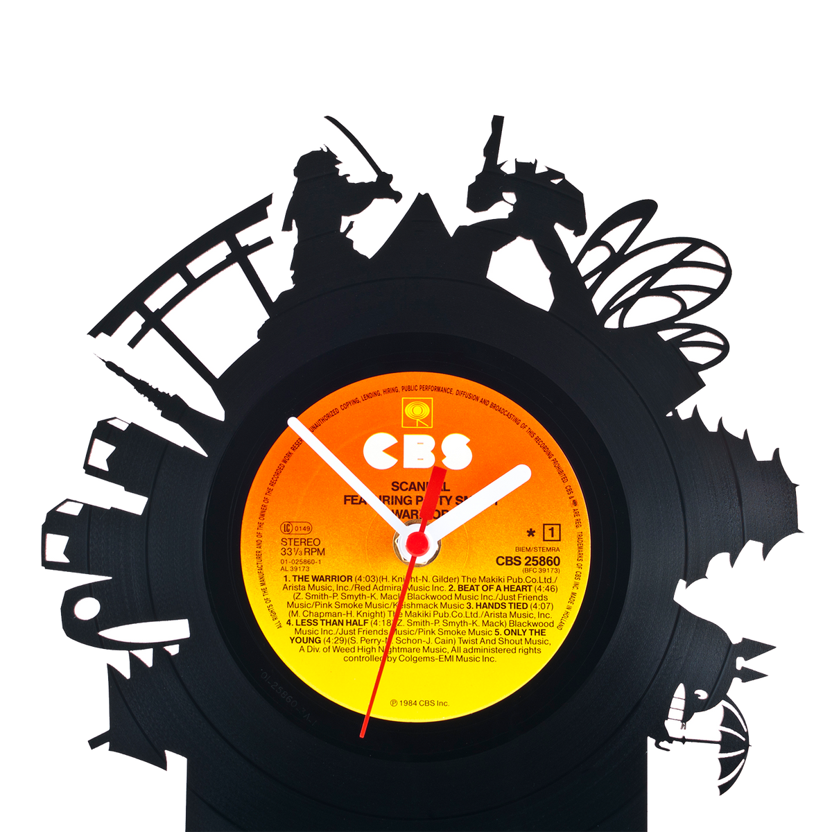 Schallplattentischuhr Tokyo