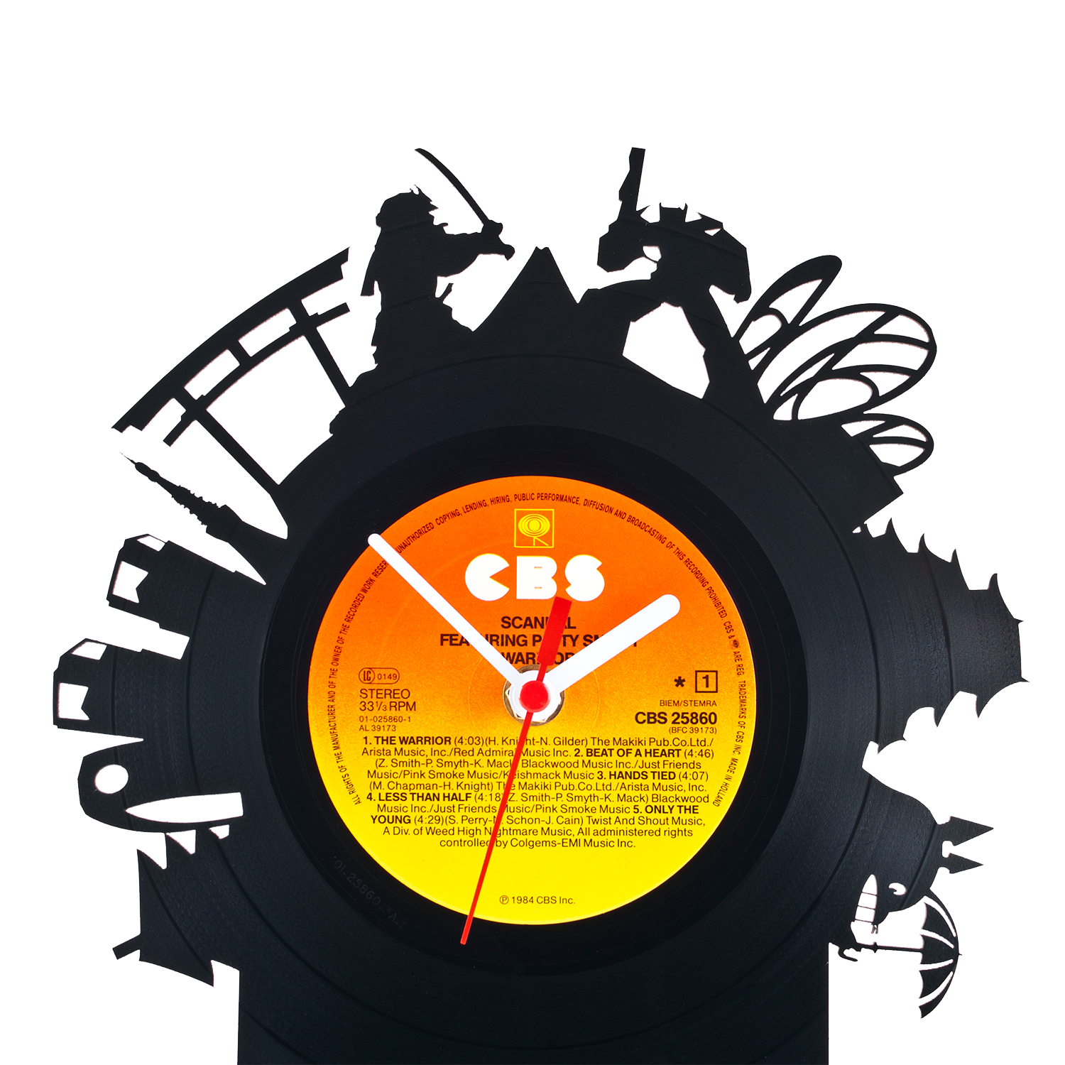 Schallplattentischuhr Tokyo