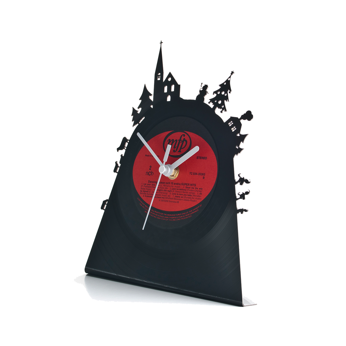 Schallplattenuhr Weihnachten #3