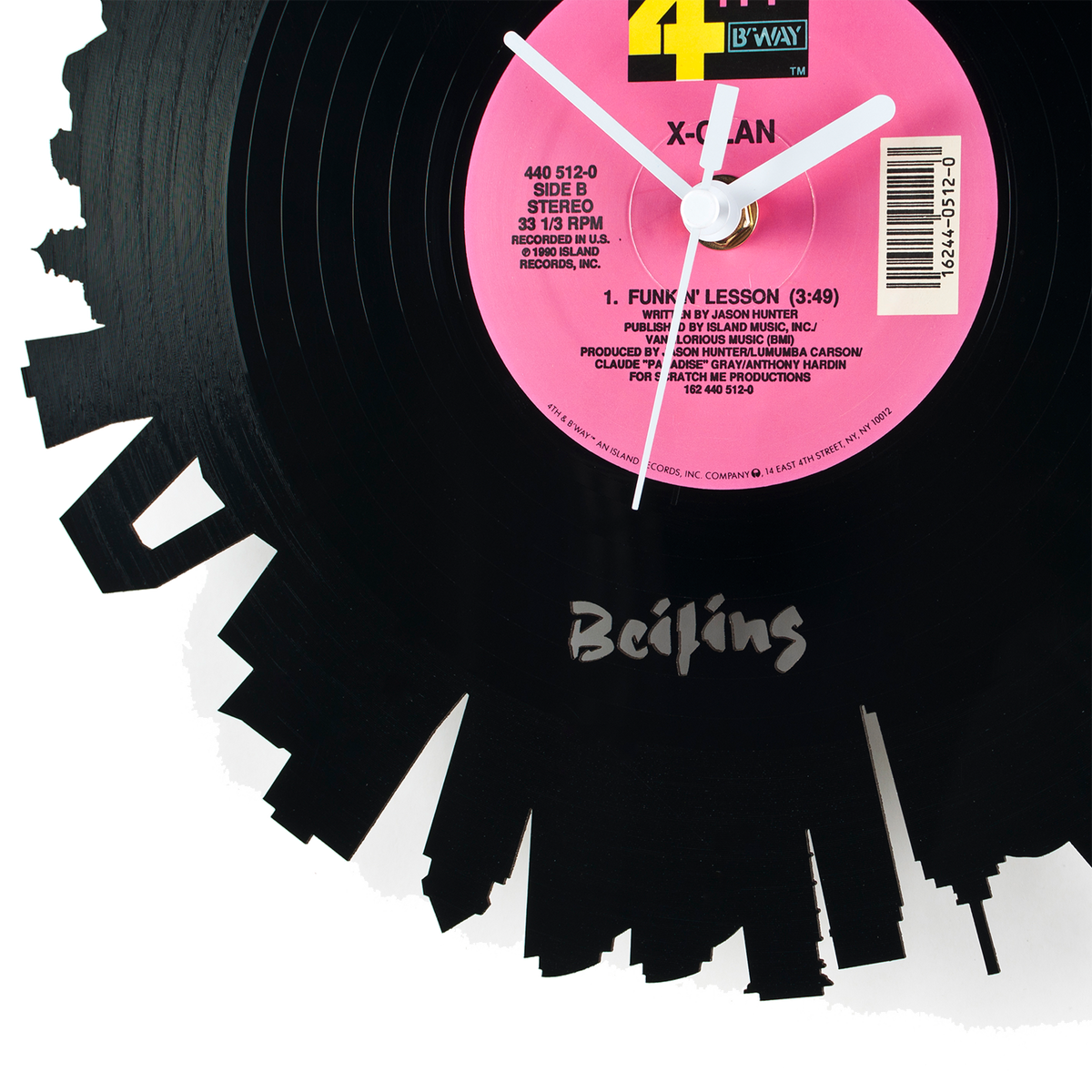 Schallplattenuhr Beijing